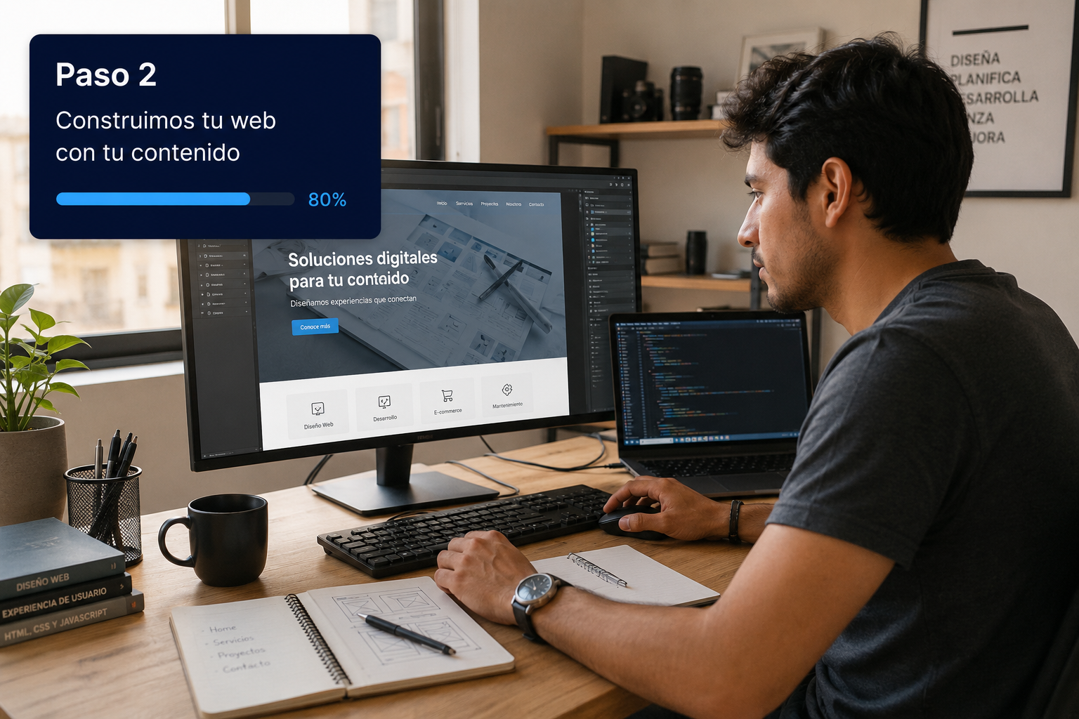 Paso 2: construimos tu web con tu contenido