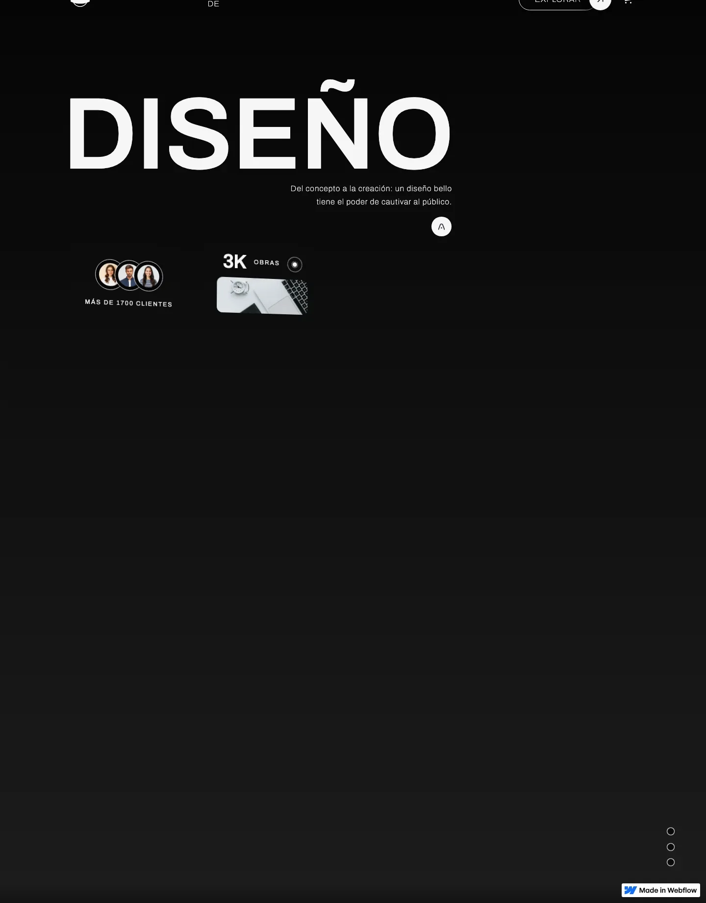 Diseño de página web para agencias y estudios