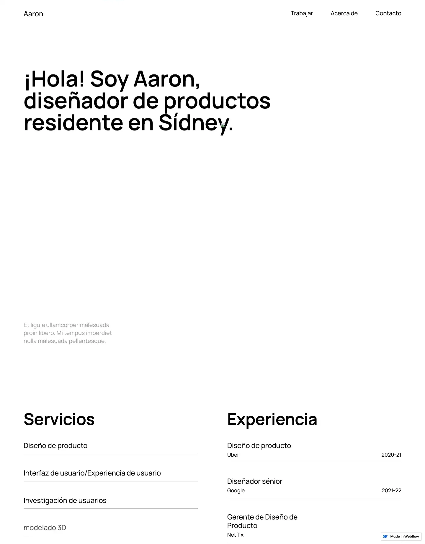 Diseño de página web para agencias y estudios