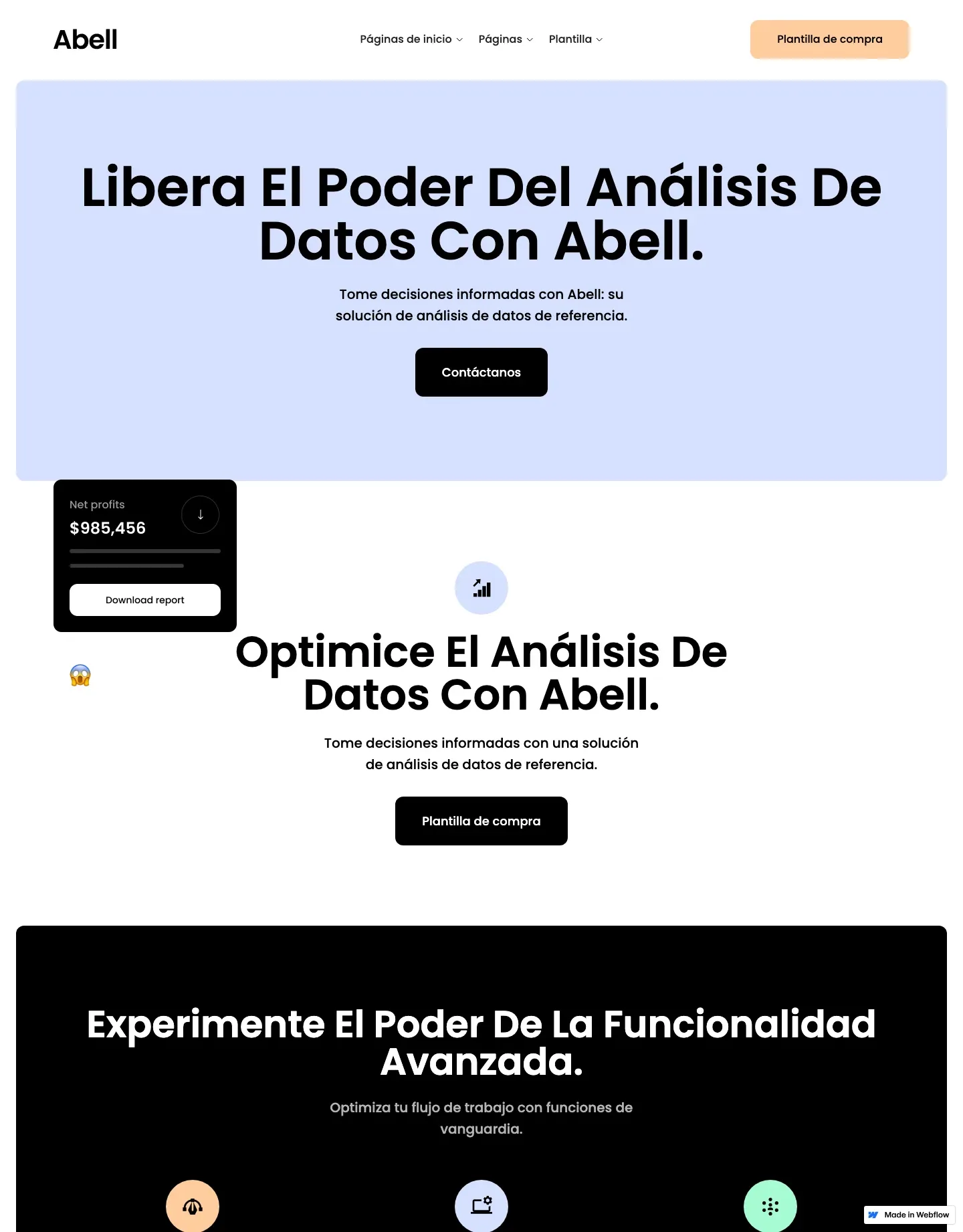 Diseño de página web para landing pages