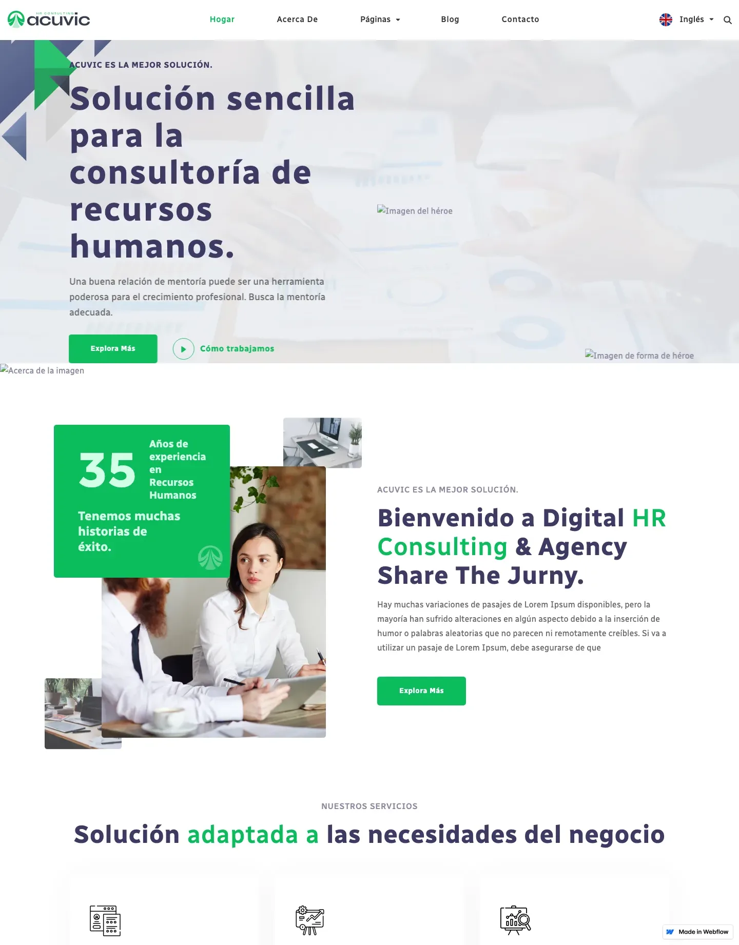Diseño de página web para consultoría y coaching