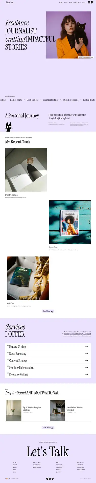 Diseño de página web para agencias y estudios