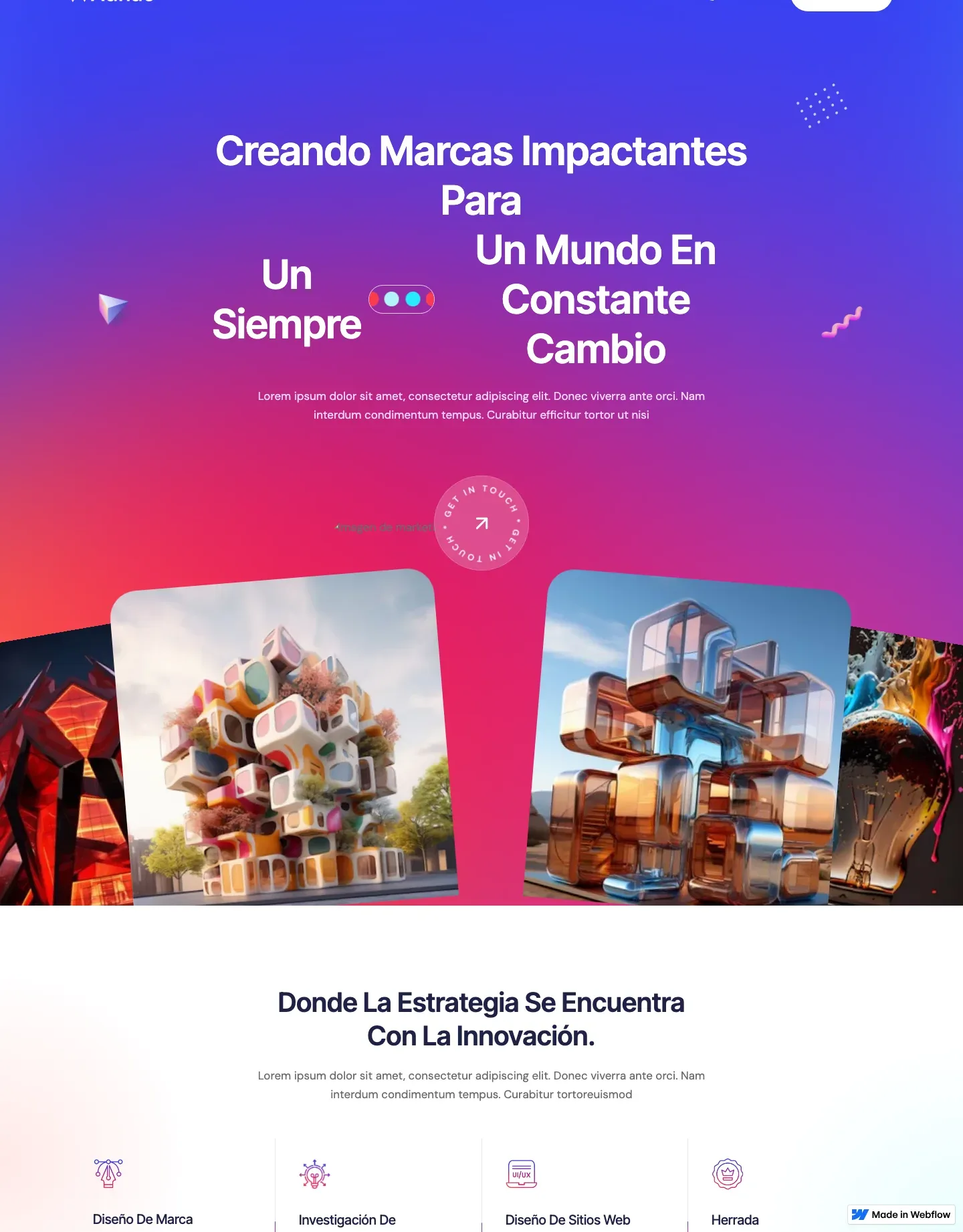 Diseño de página web para agencias y estudios