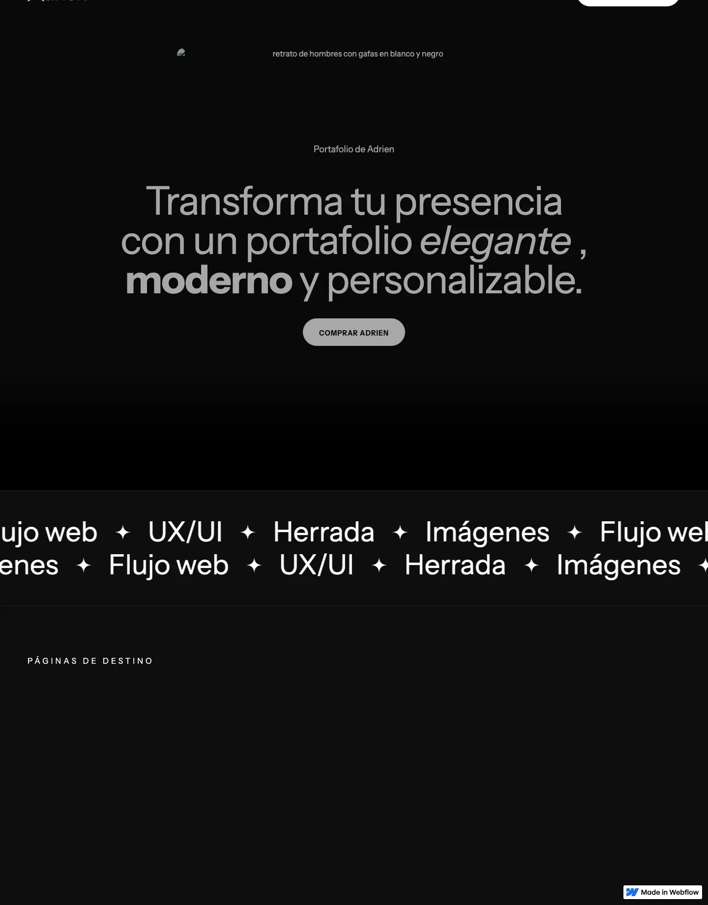 Diseño de página web para agencias y estudios