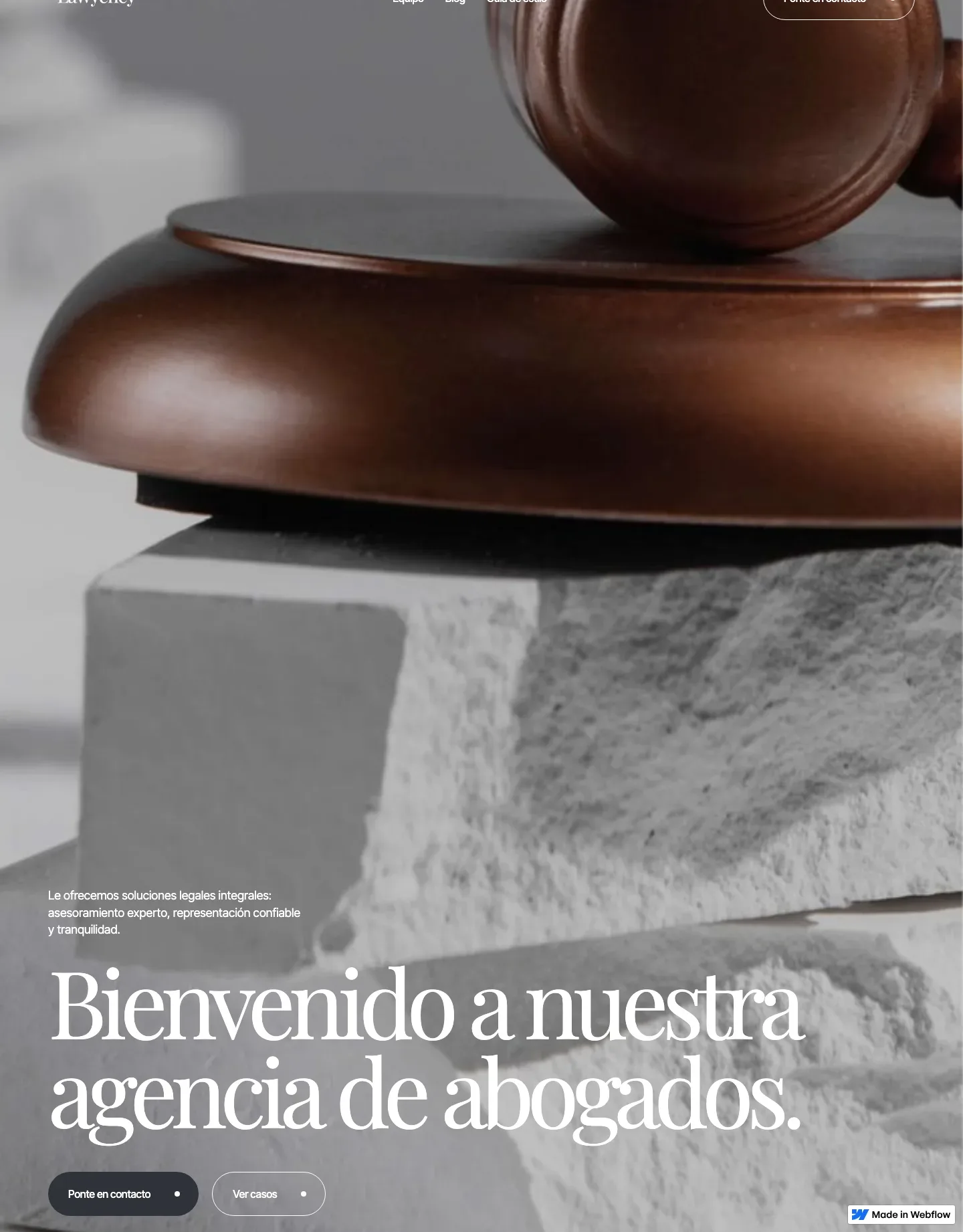Diseño de página web para abogados