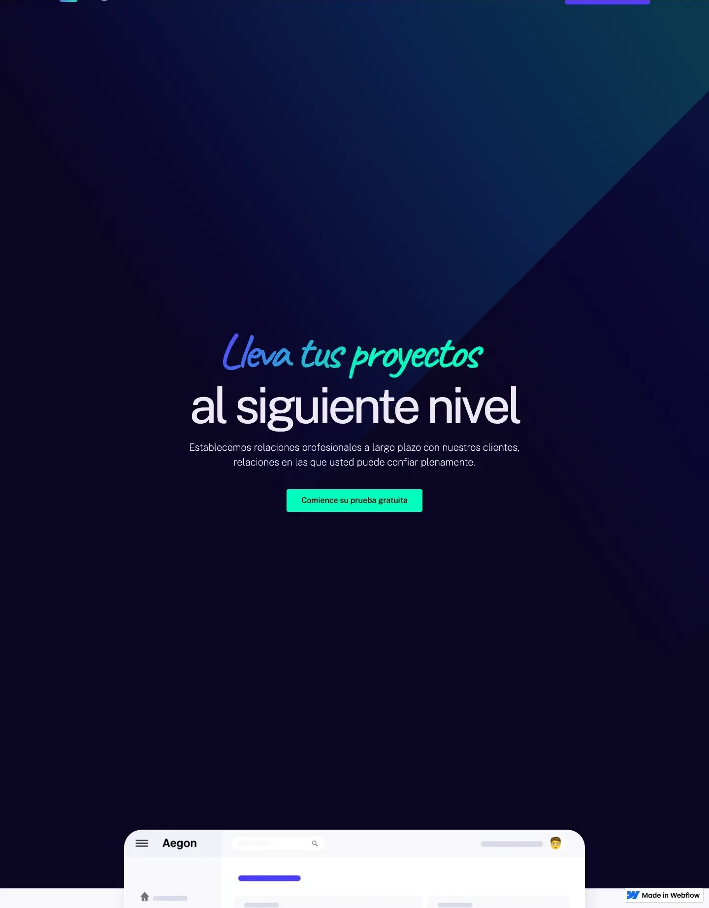 Diseño de página web para landing pages