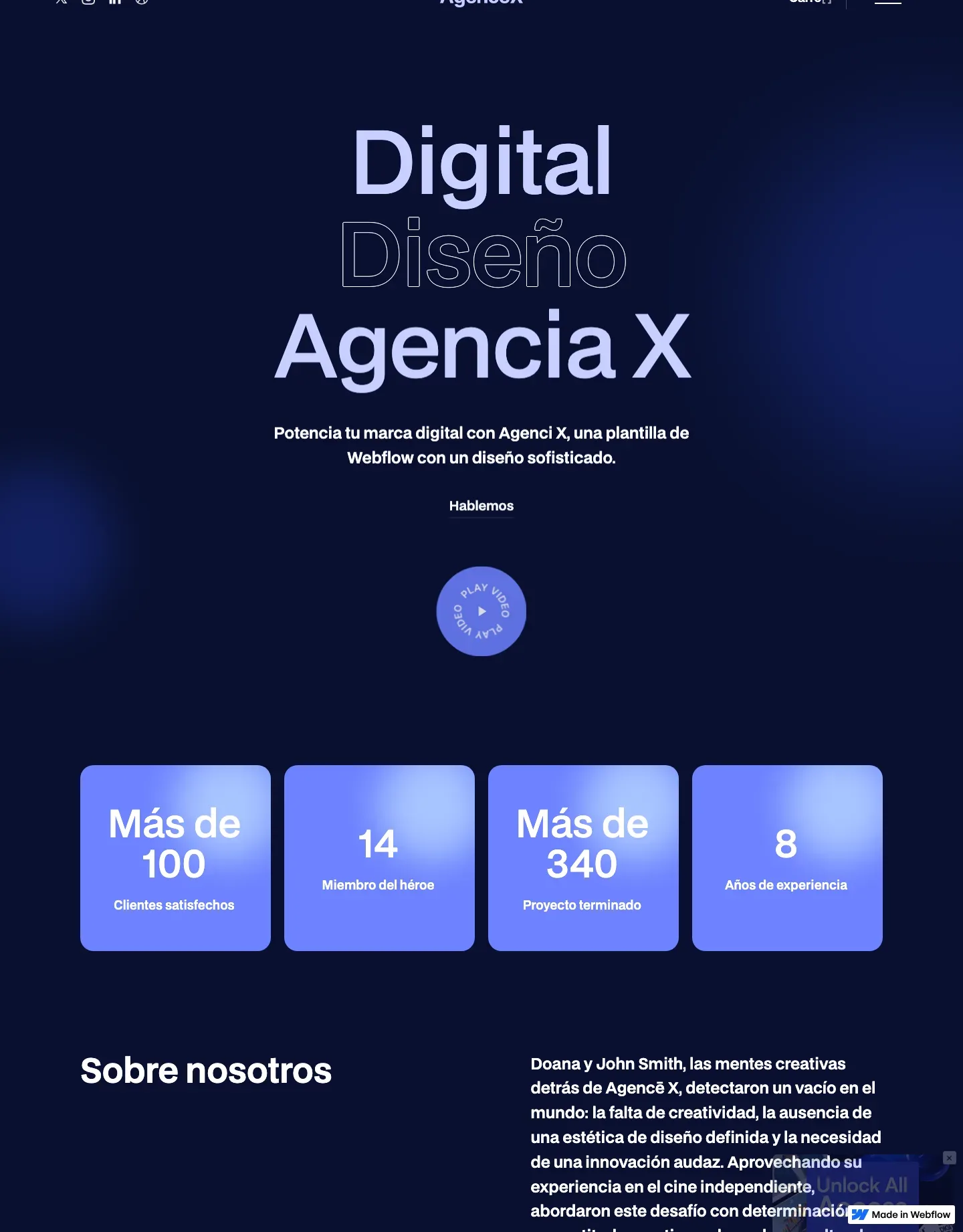 Diseño de página web para agencias y estudios