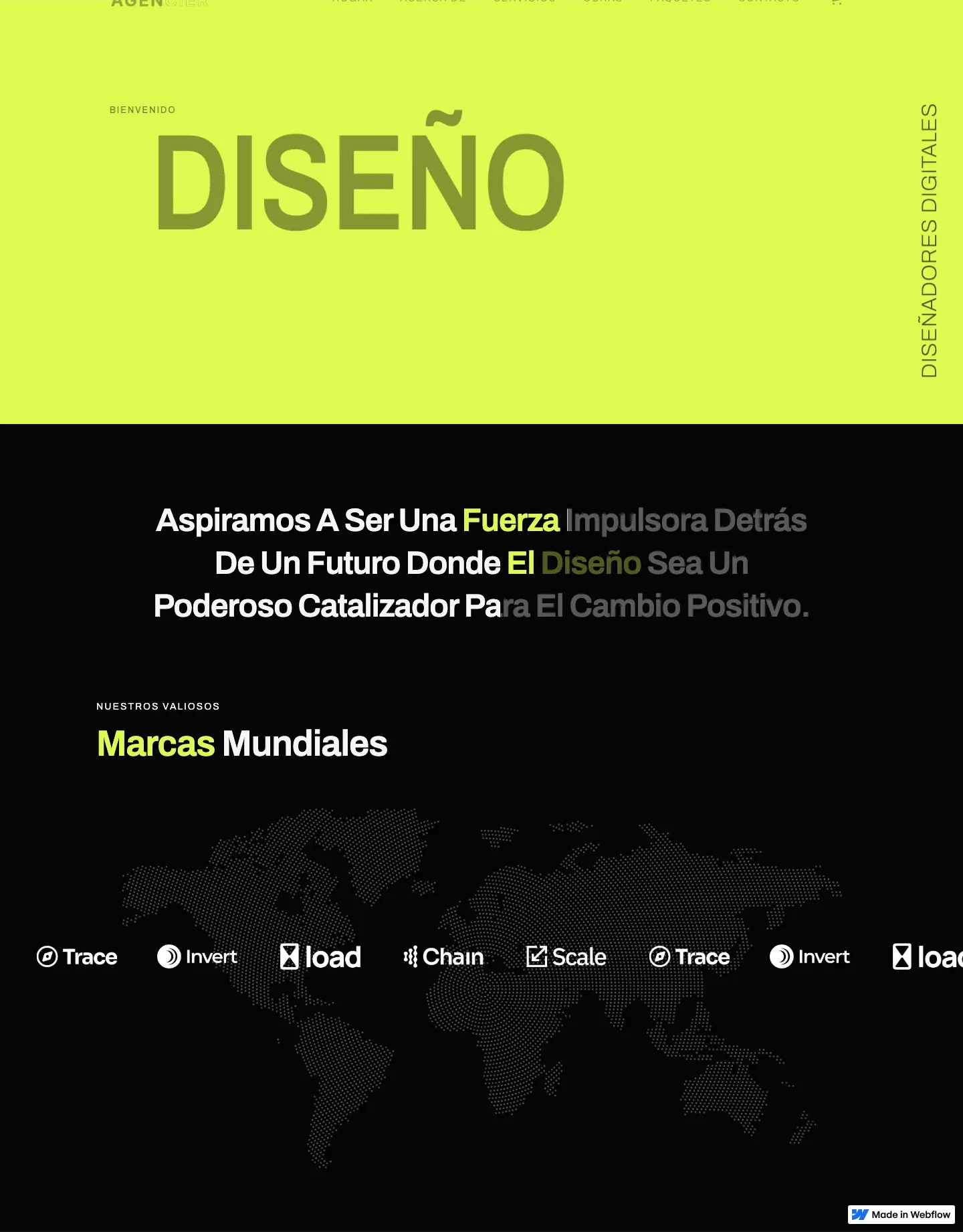 Diseño de página web para agencias y estudios