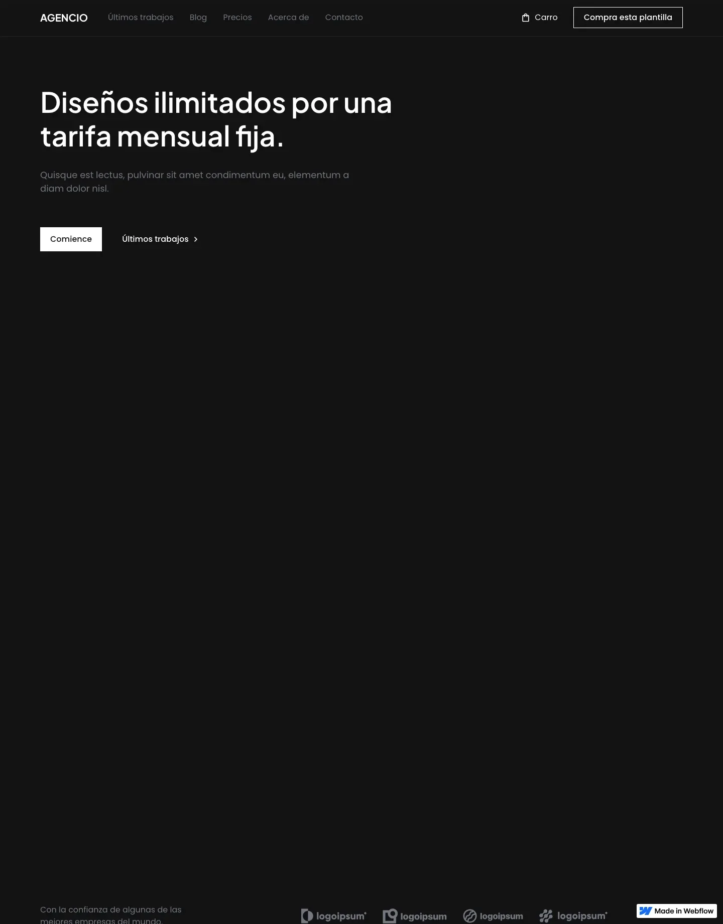 Diseño de página web para agencias y estudios
