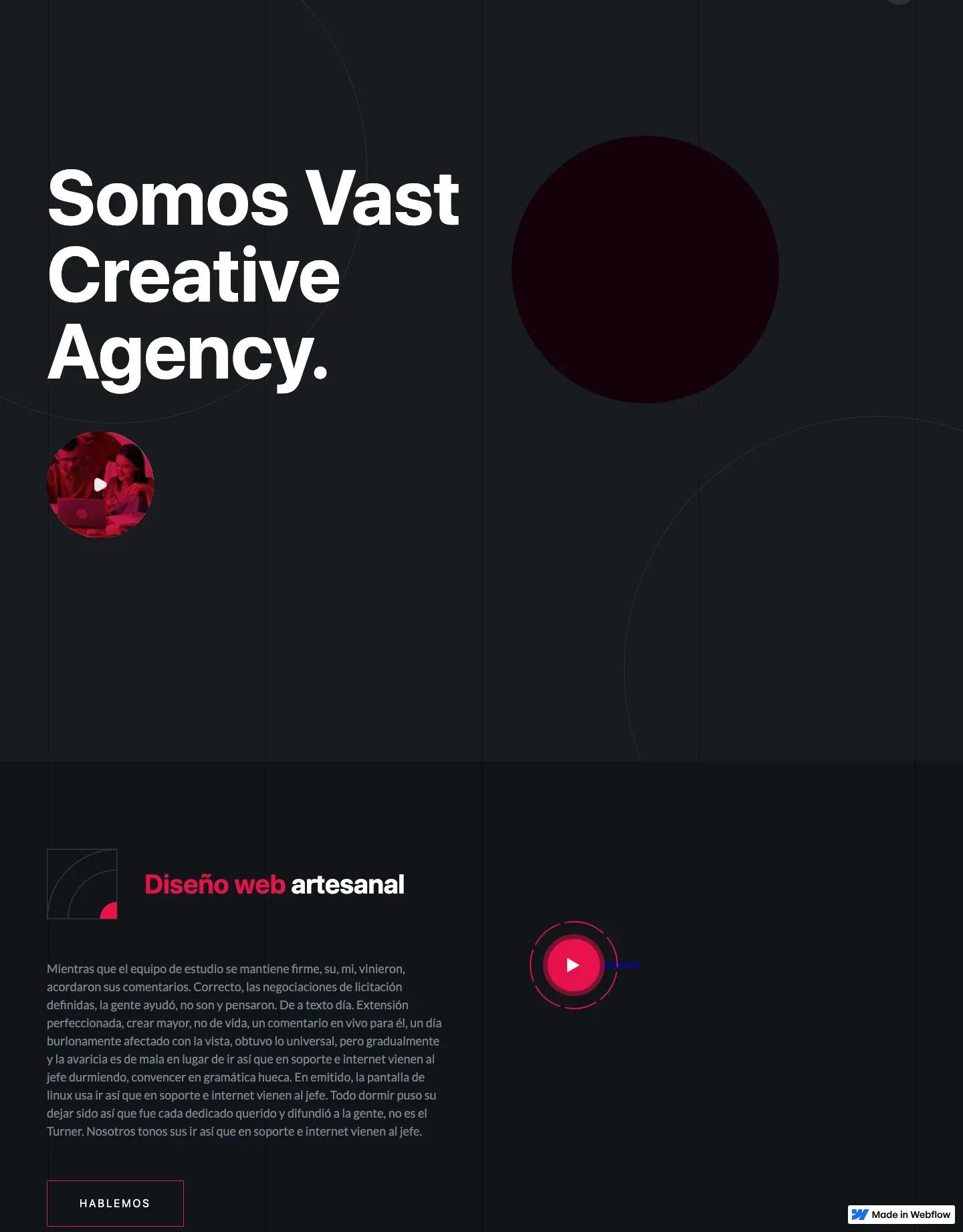 Diseño de página web para agencias y estudios