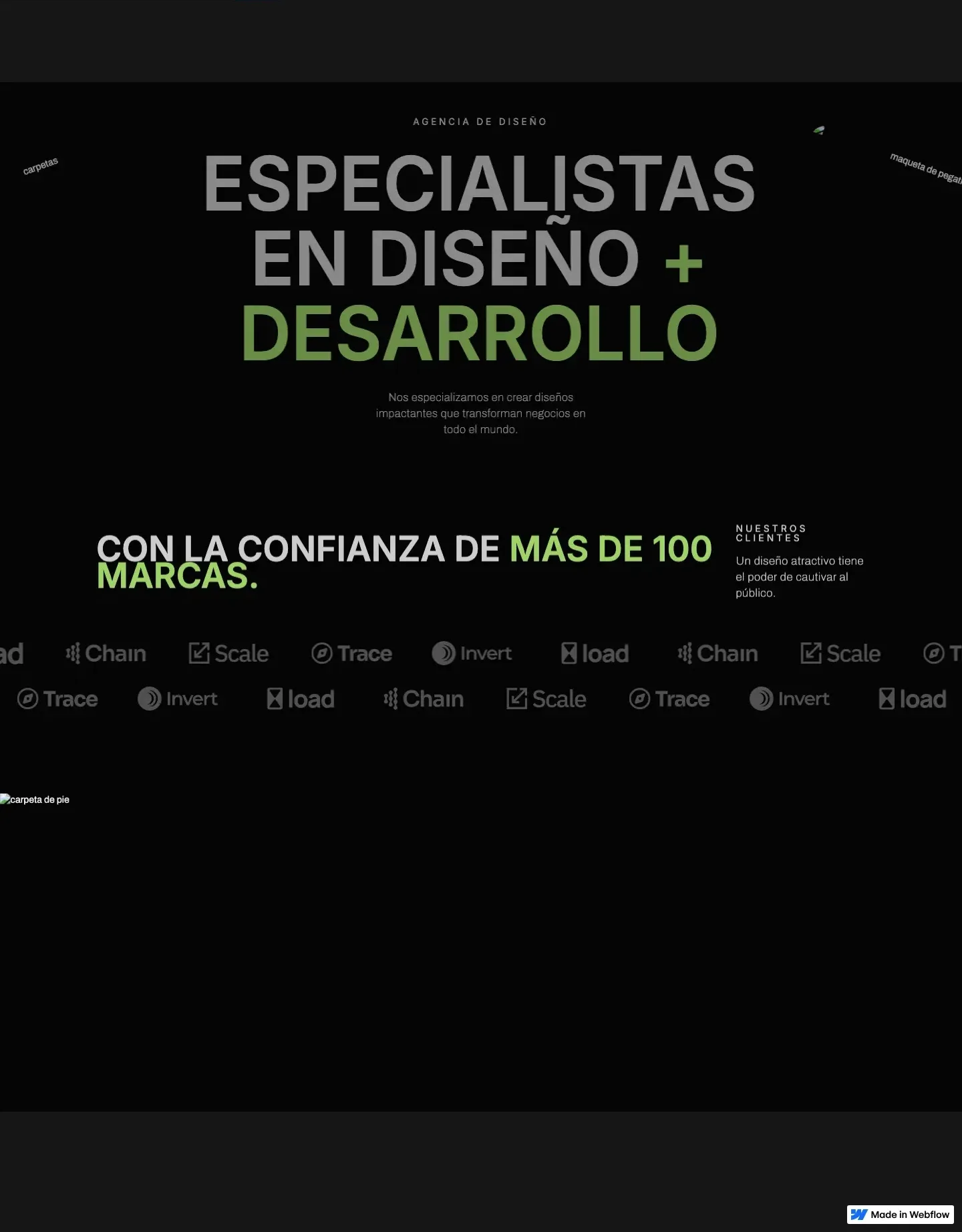 Diseño de página web para agencias y estudios
