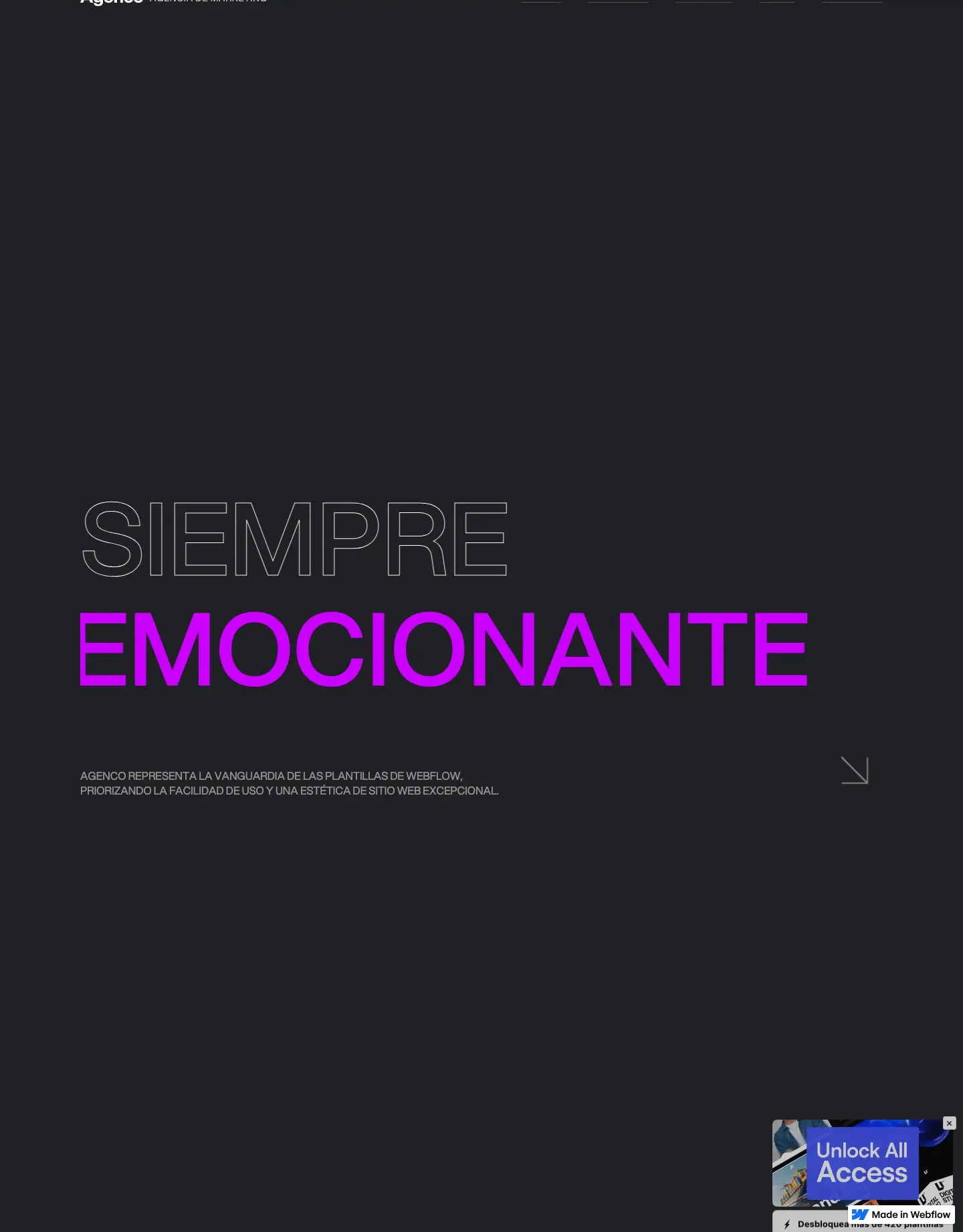 Diseño de página web para agencias y estudios