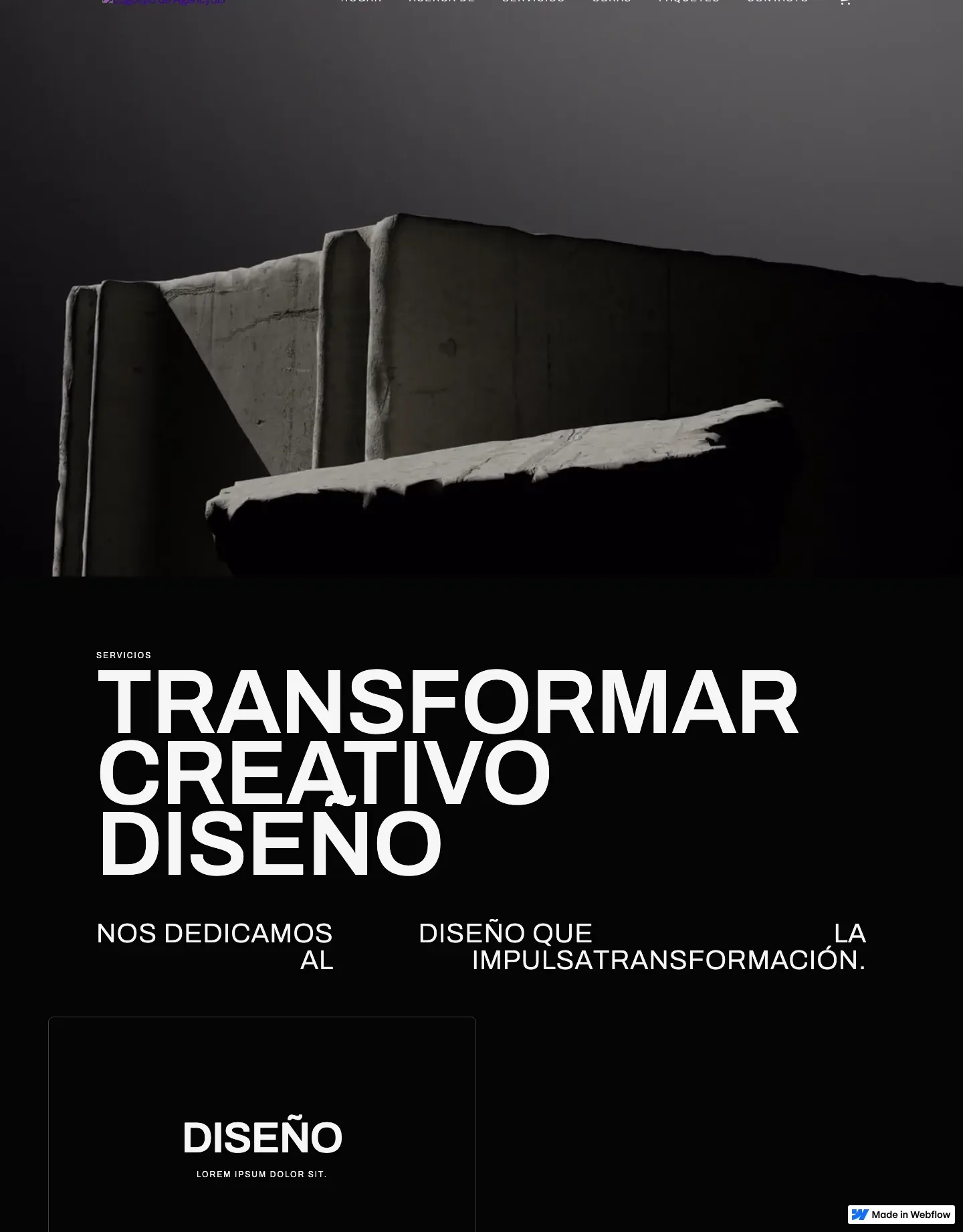 Diseño de página web para agencias y estudios