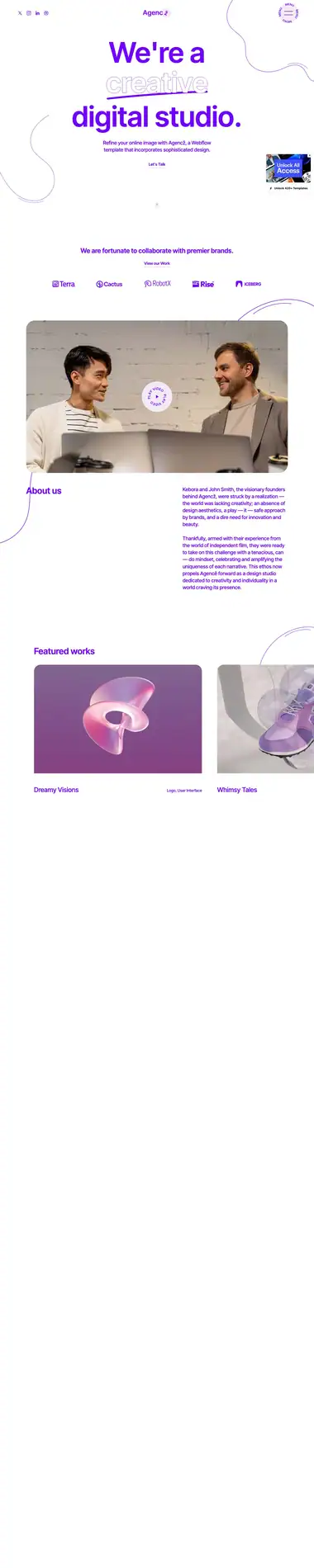 Diseño de página web para agencias y estudios