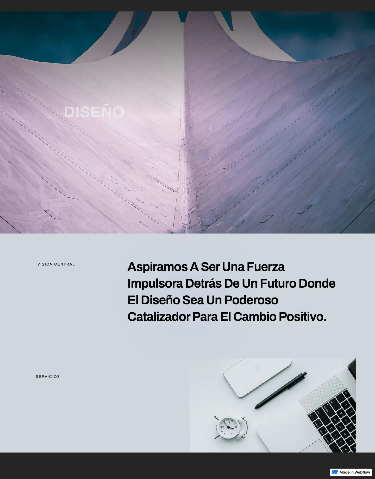 Diseño de página web para agencias y estudios