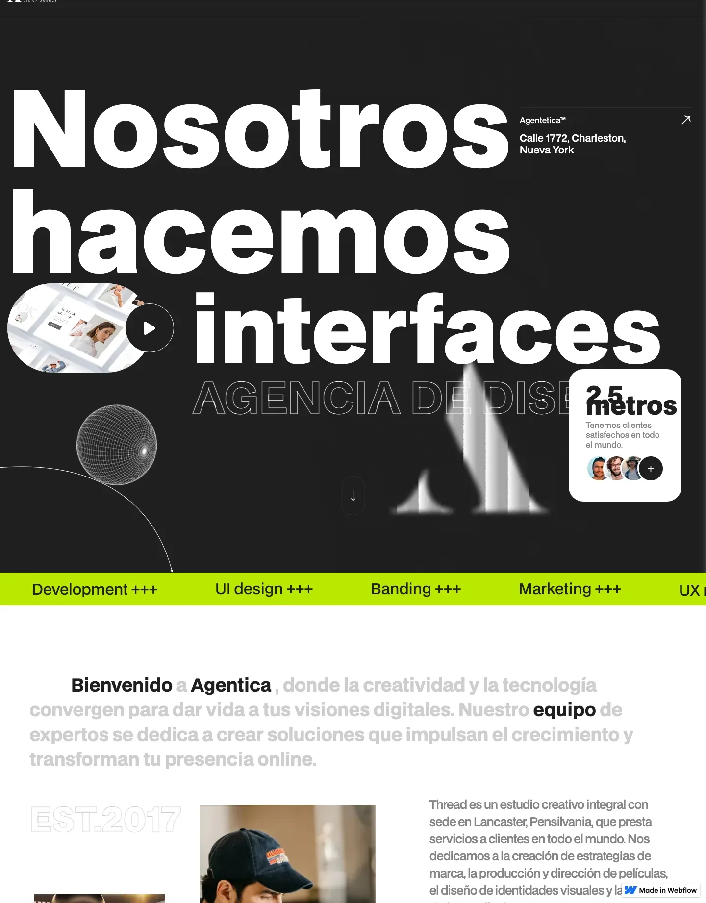 Diseño de página web para agencias y estudios