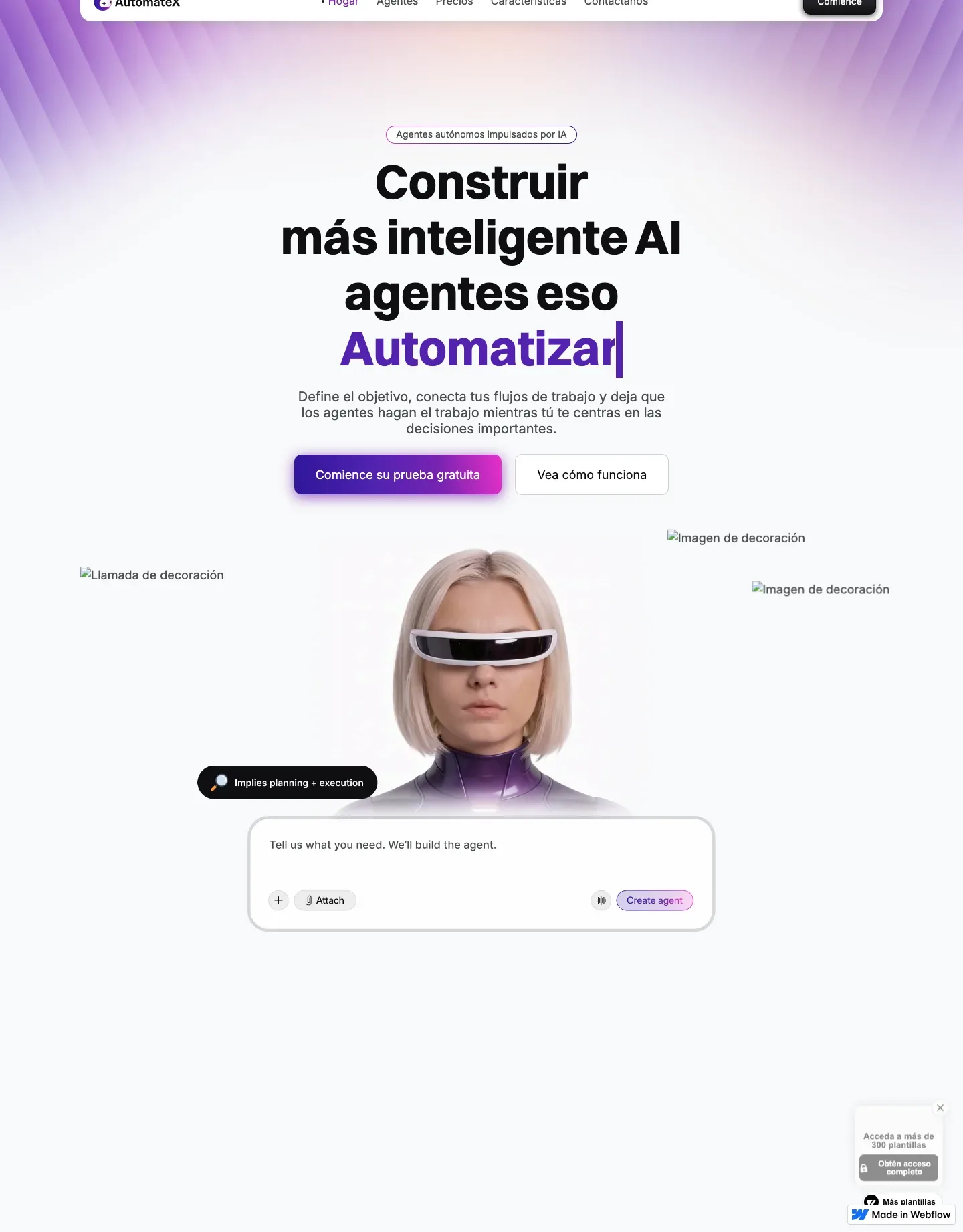 Diseño de página web para software y apps