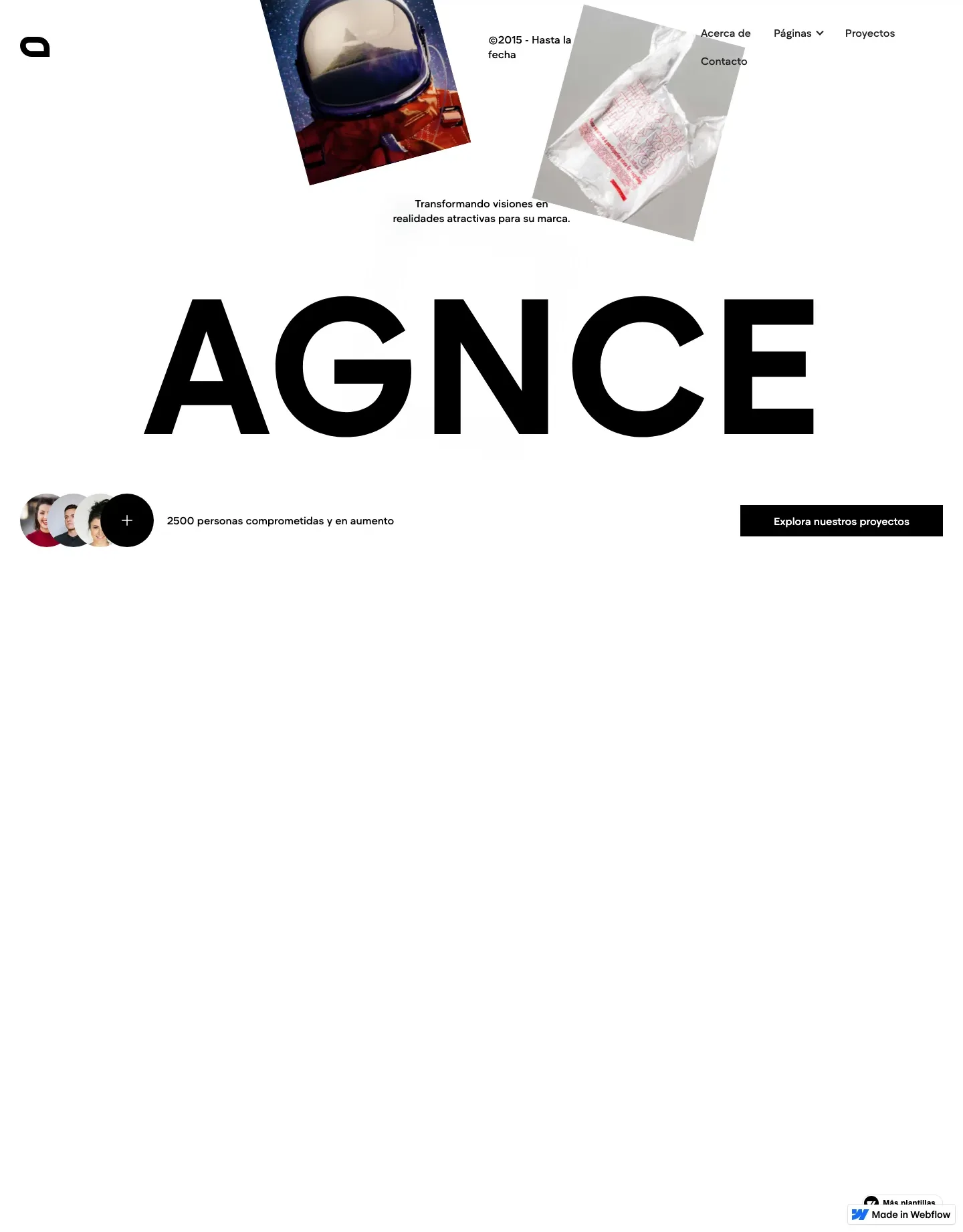 Diseño de página web para agencias y estudios