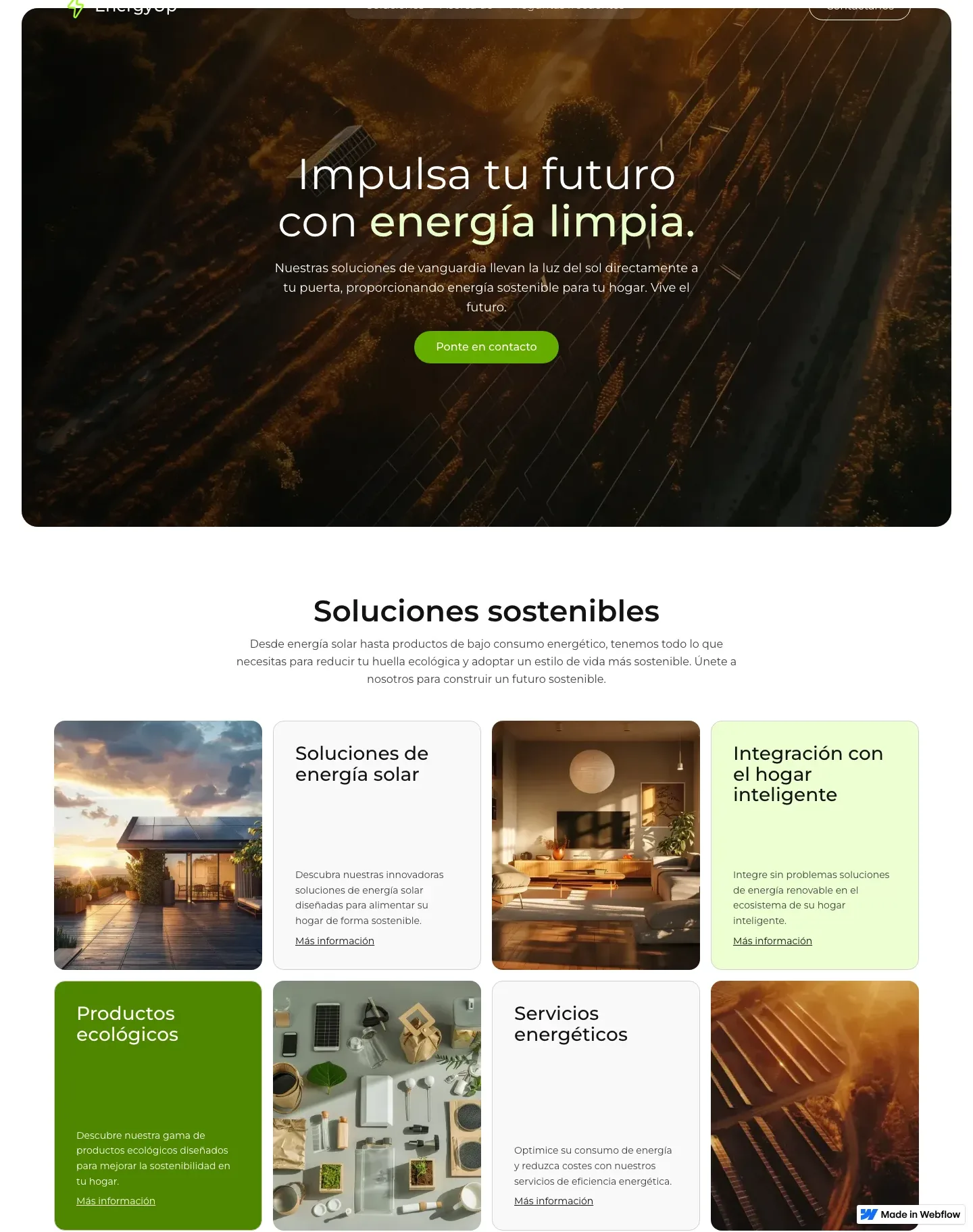 Diseño de página web para agencias y estudios