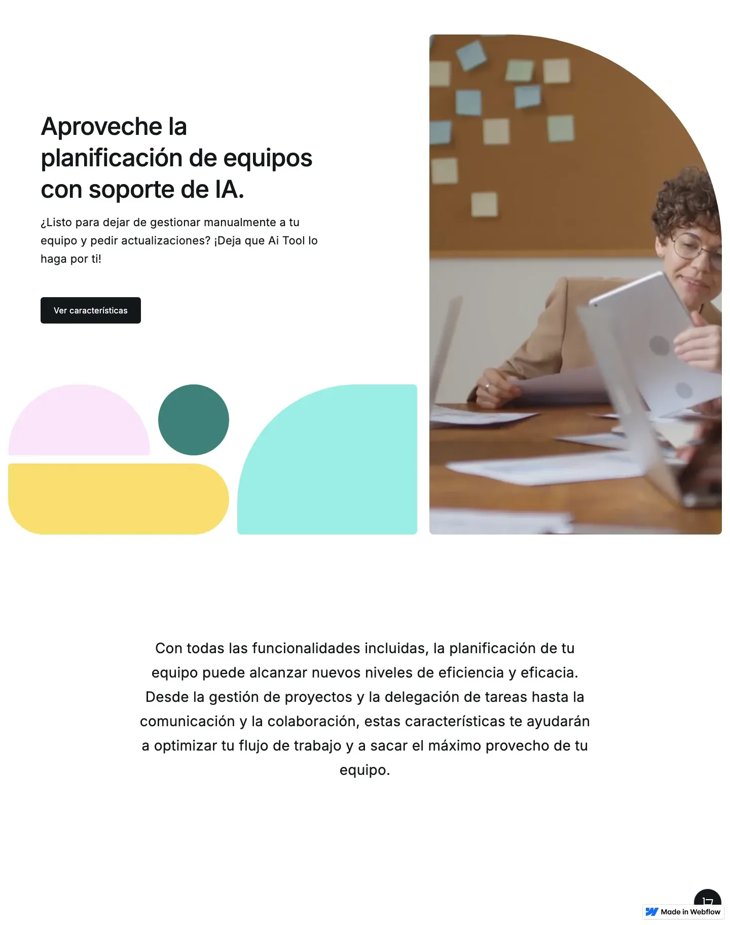 Diseño de página web para landing pages