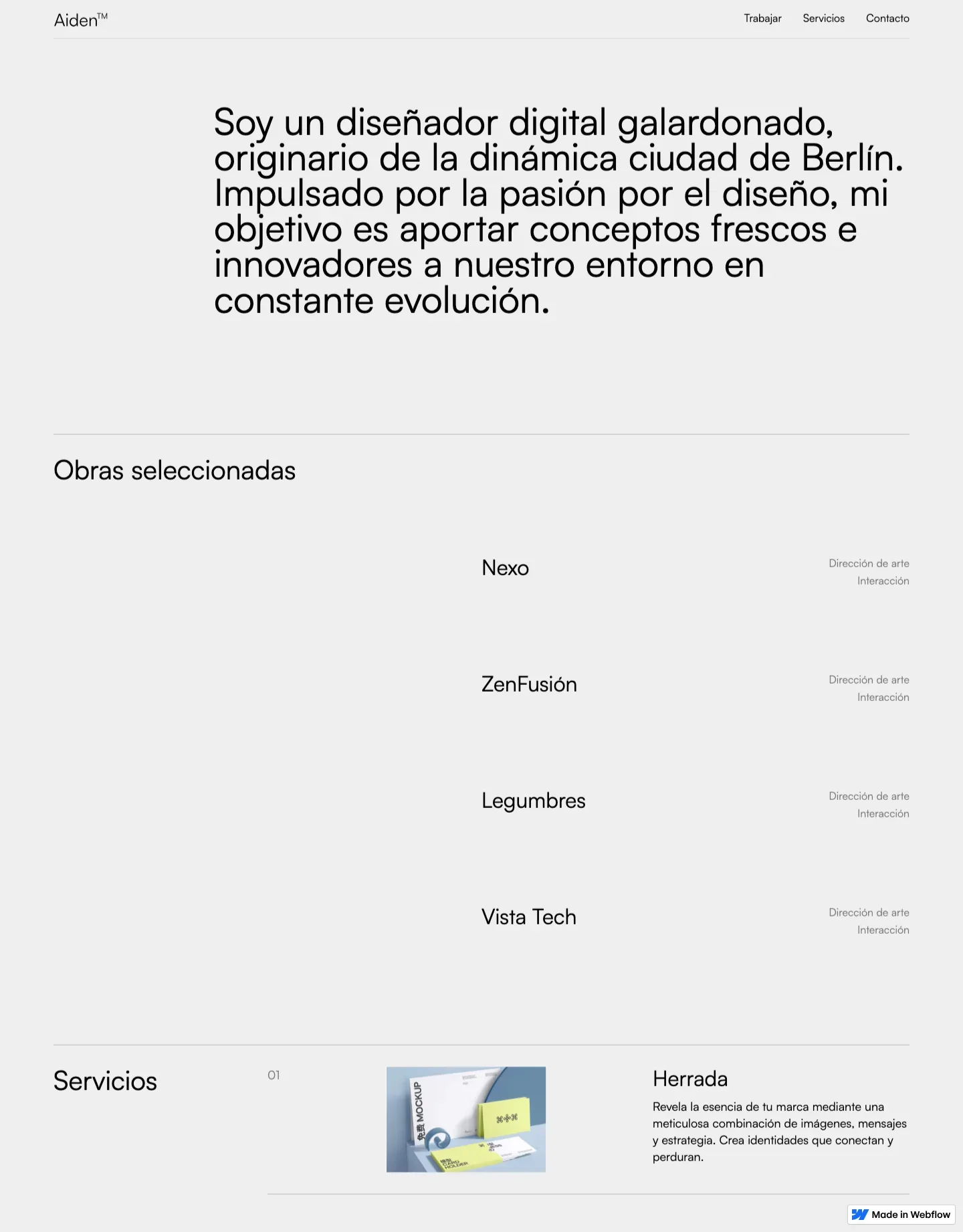 Diseño de página web para agencias y estudios