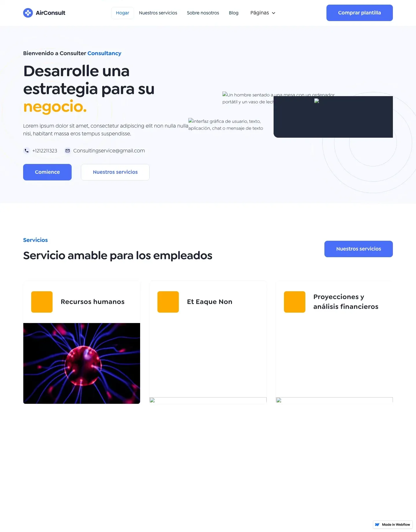 Diseño de página web para consultoría y coaching