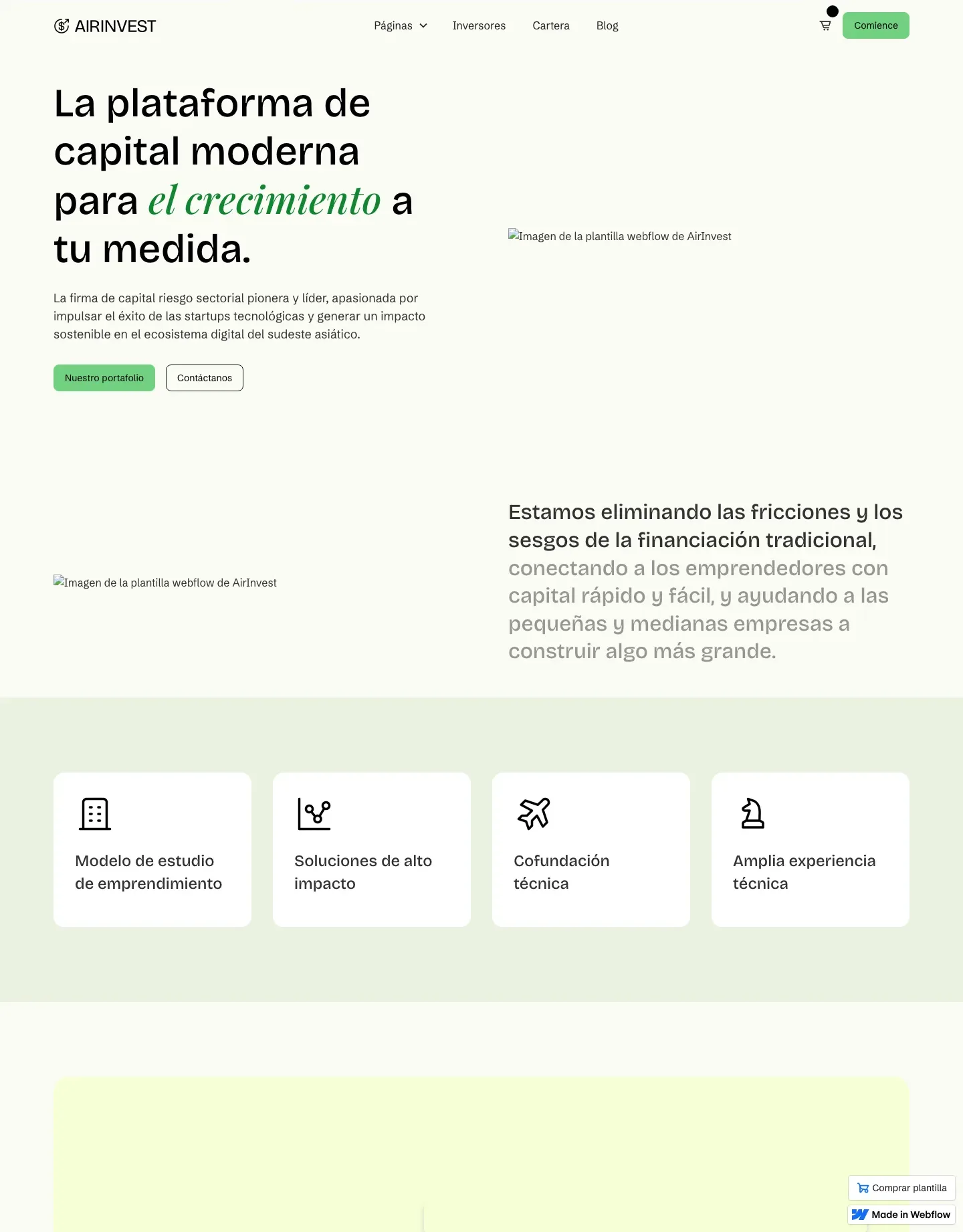 Diseño de página web para finanzas y seguros