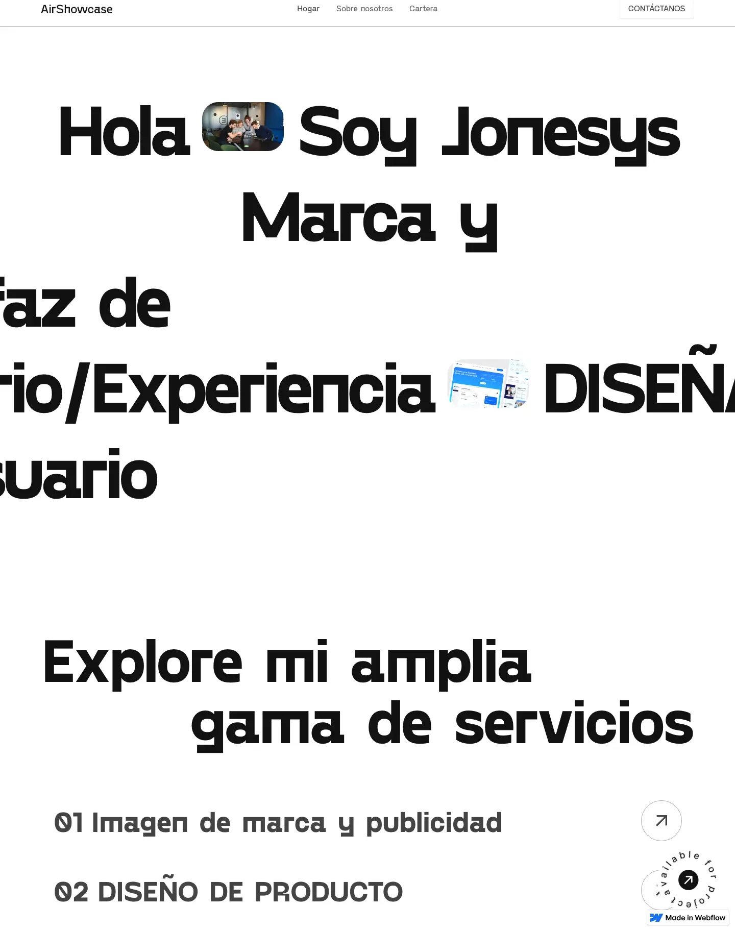 Diseño de página web para agencias y estudios