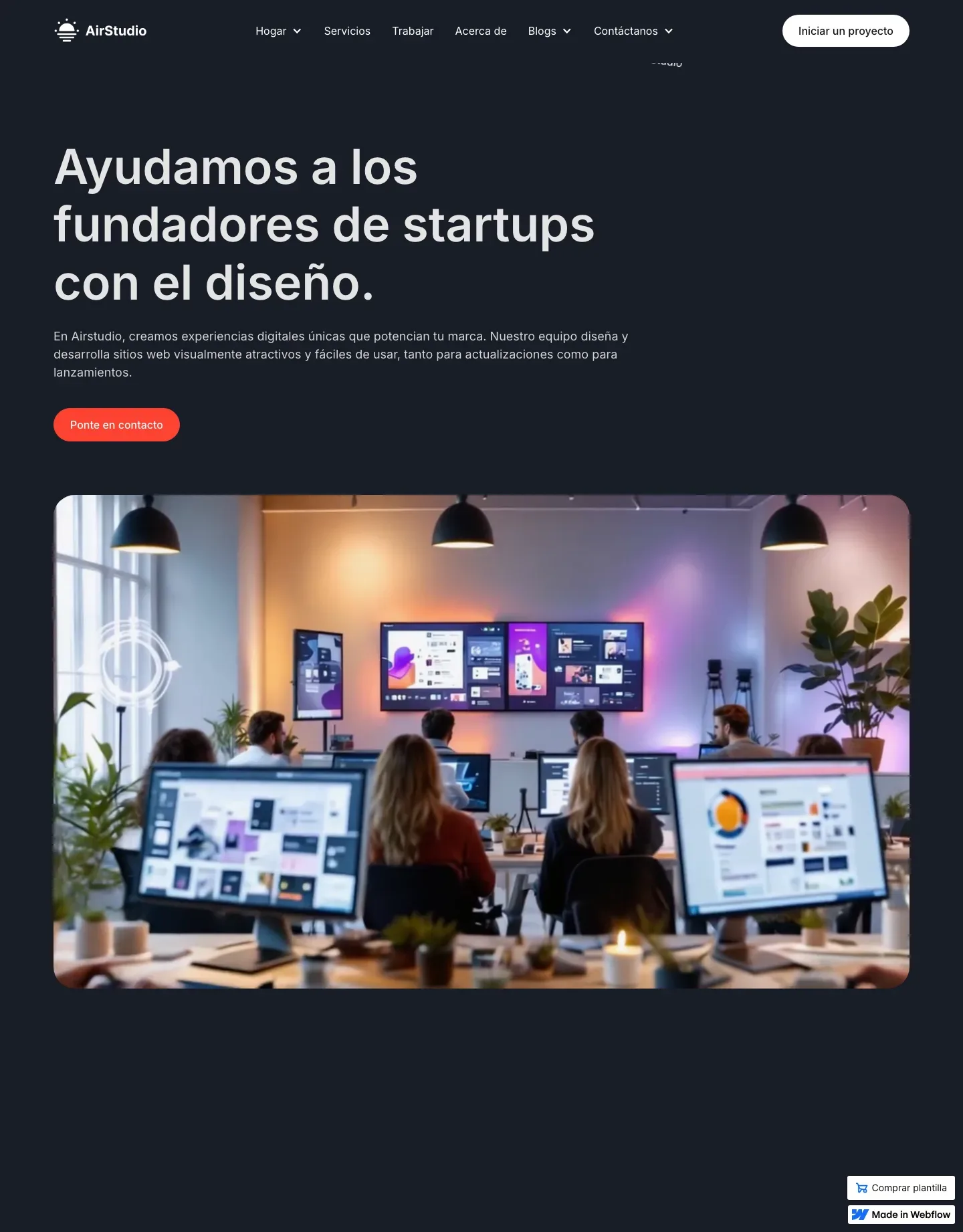 Diseño de página web para agencias y estudios