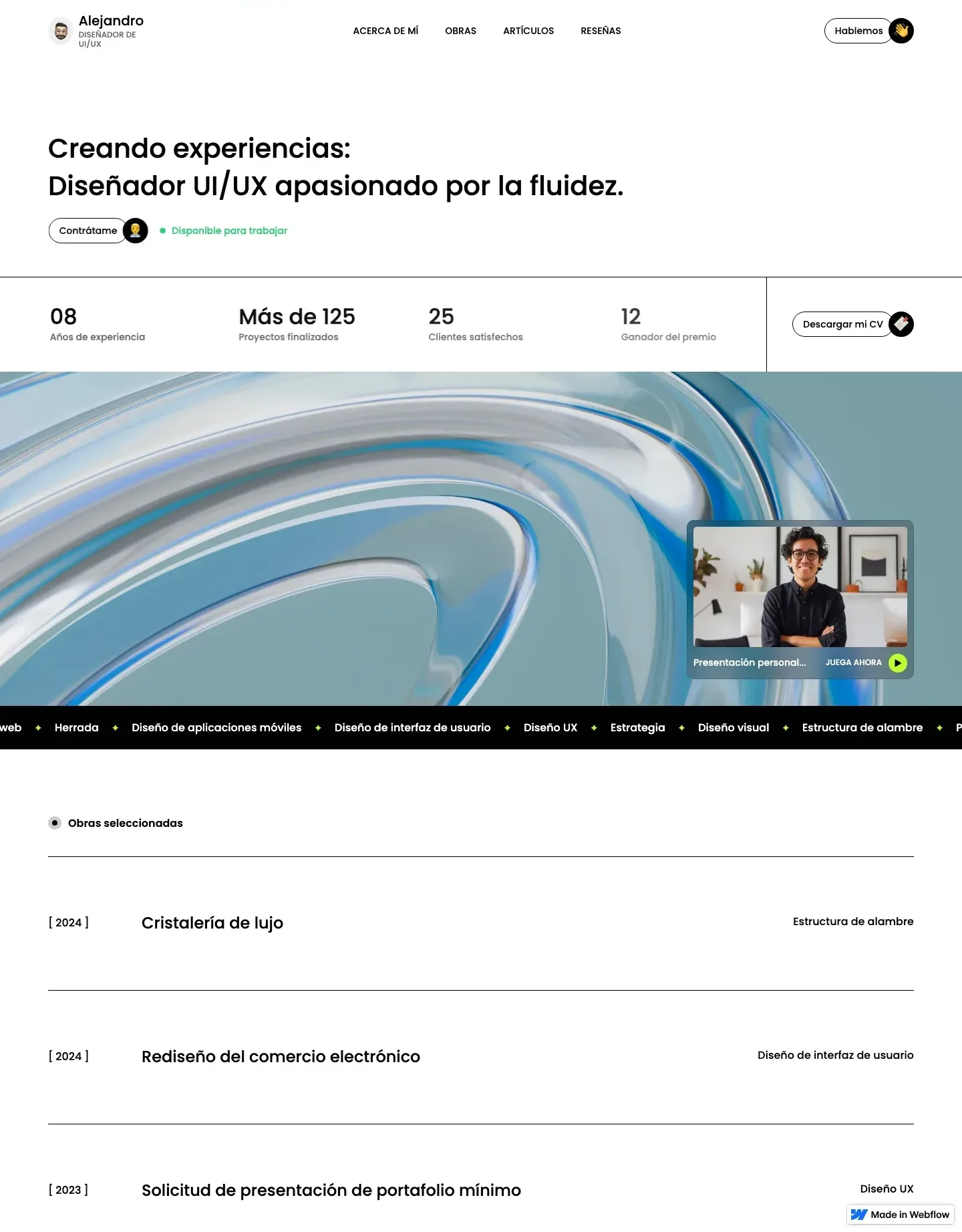 Diseño de página web para agencias y estudios