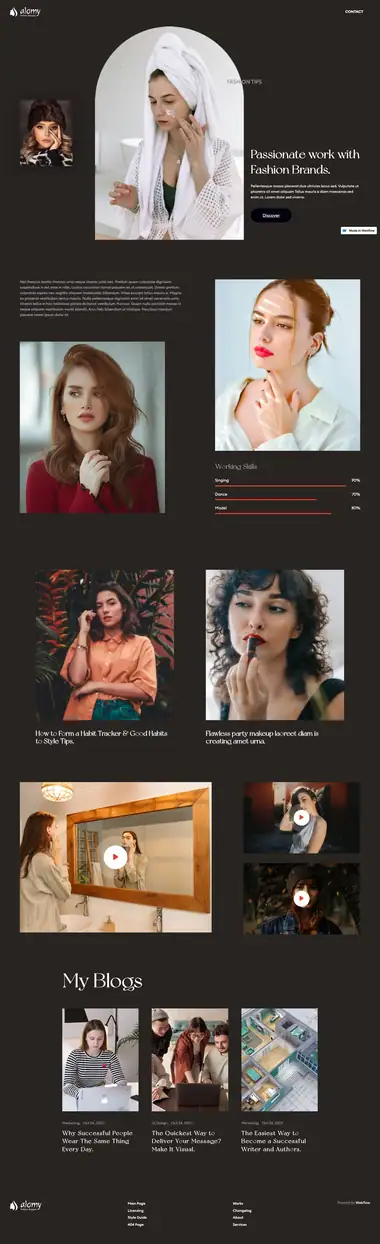 Diseño de página web para agencias y estudios
