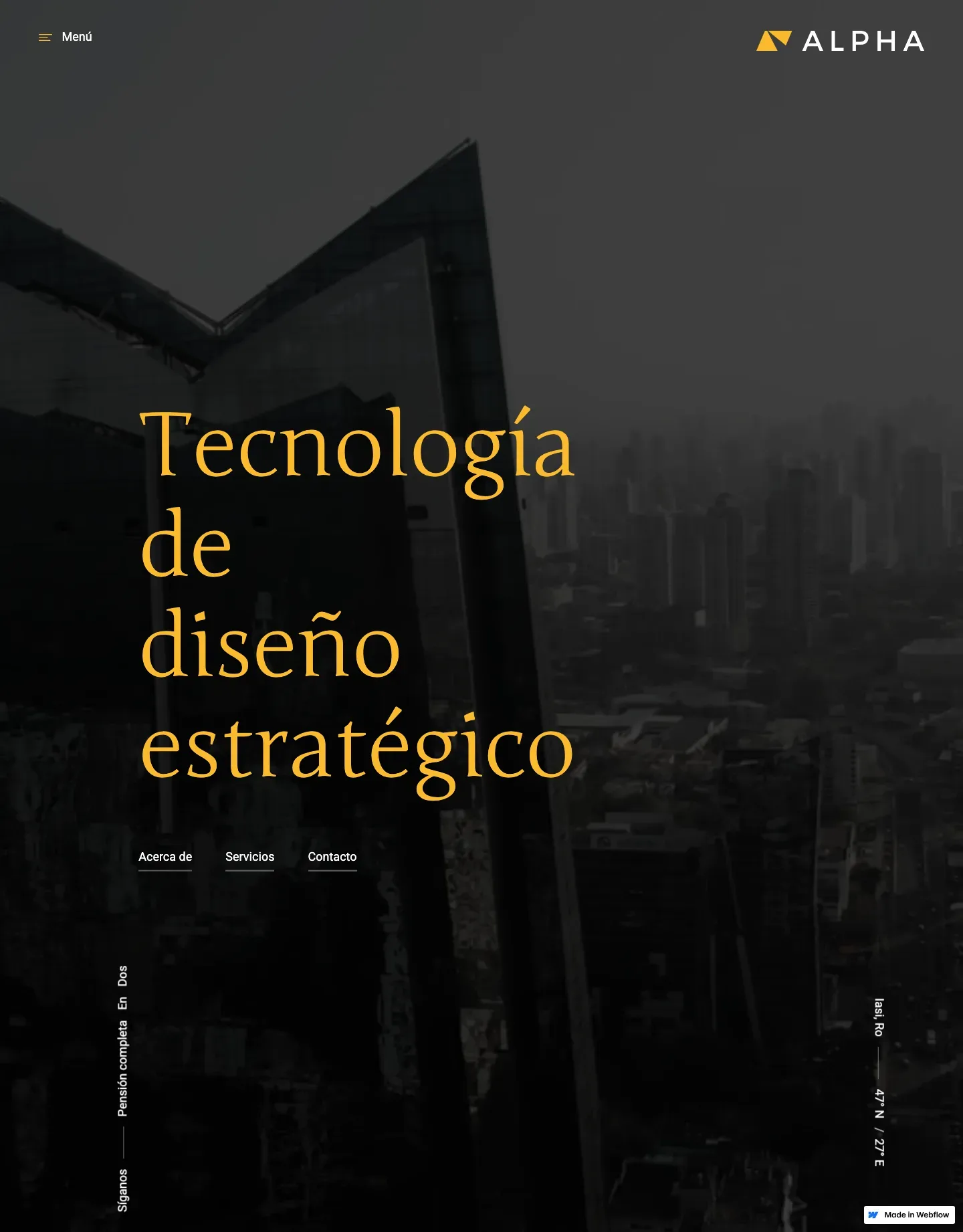 Diseño de página web para agencias y estudios