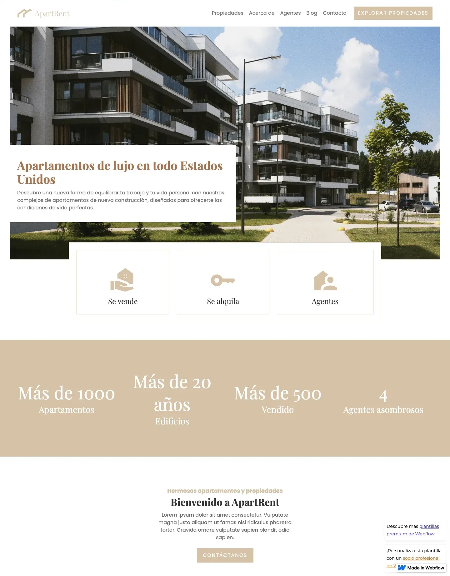 Diseño de página web para inmobiliarias