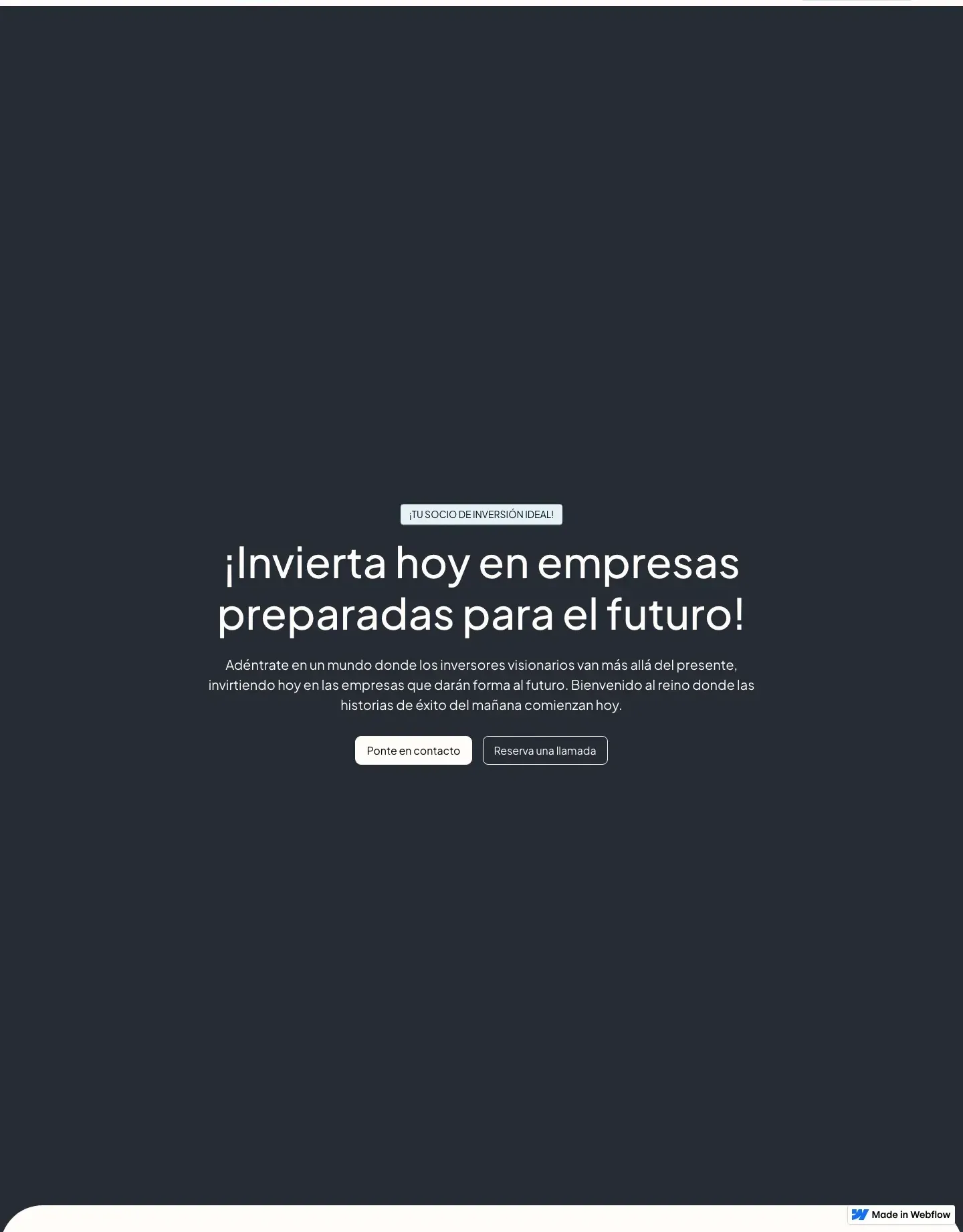 Diseño de página web para finanzas y seguros