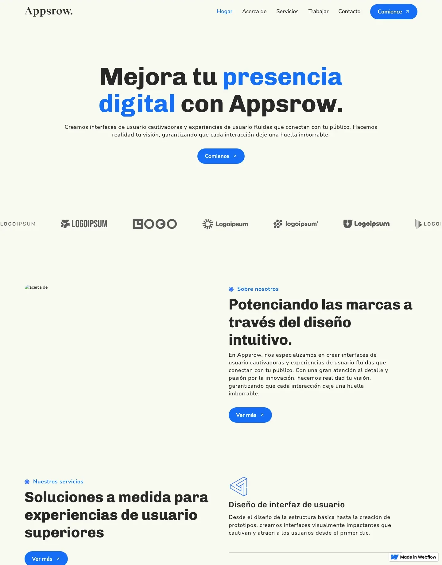 Diseño de página web para agencias y estudios