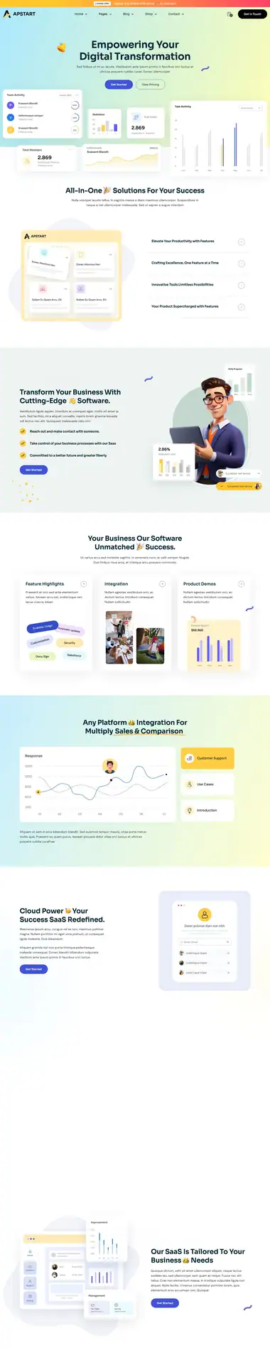 Diseño de página web para landing pages