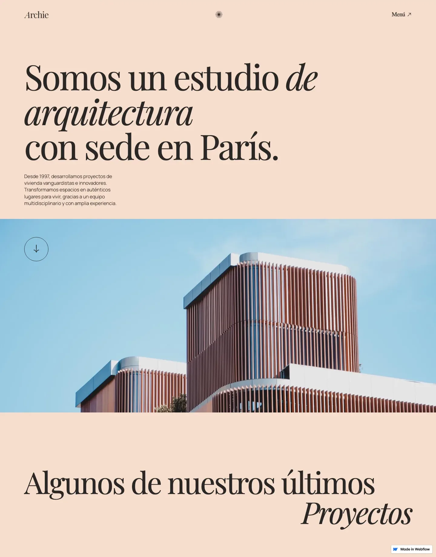 Diseño de página web para construcción y arquitectura