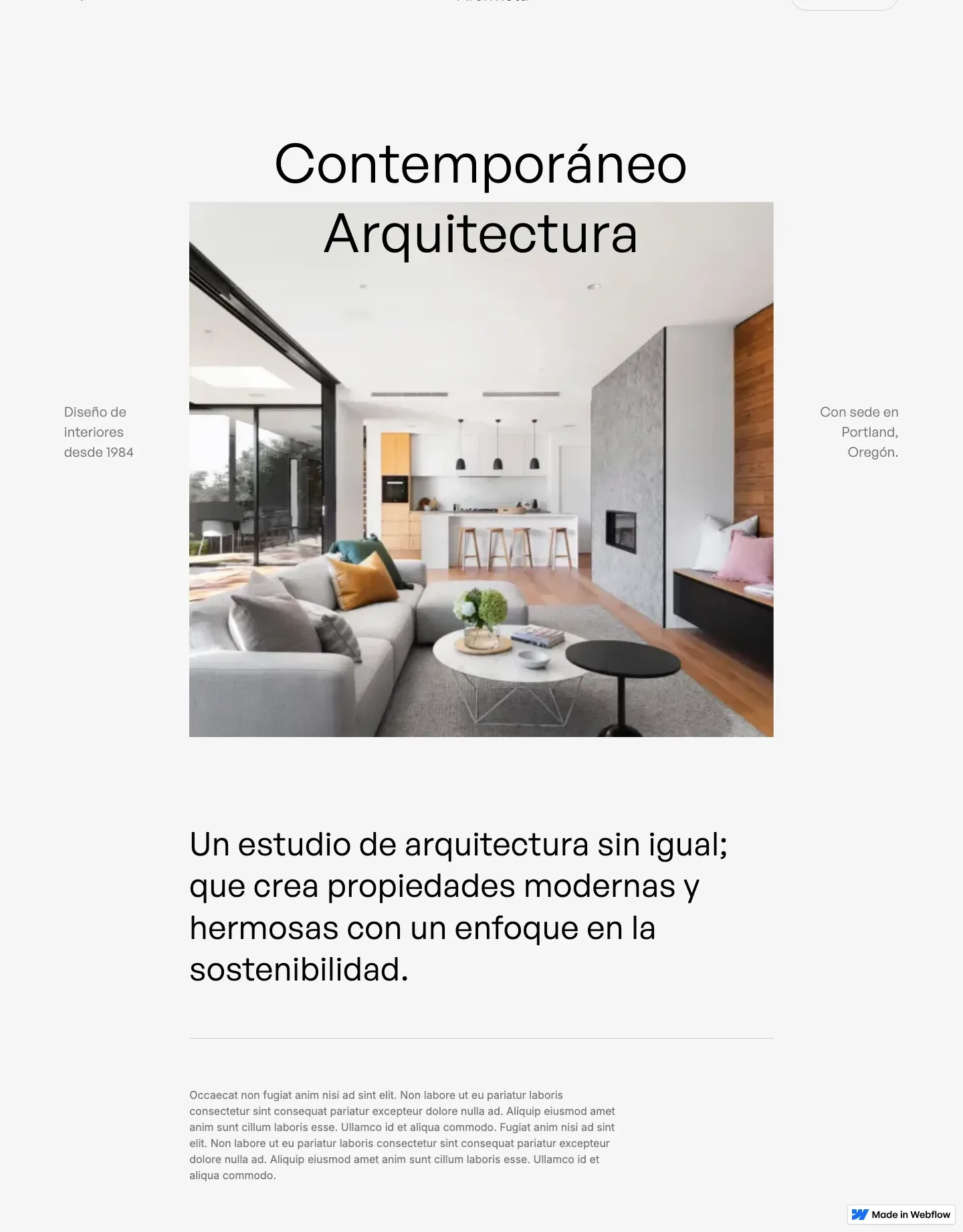 Diseño de página web para construcción y arquitectura