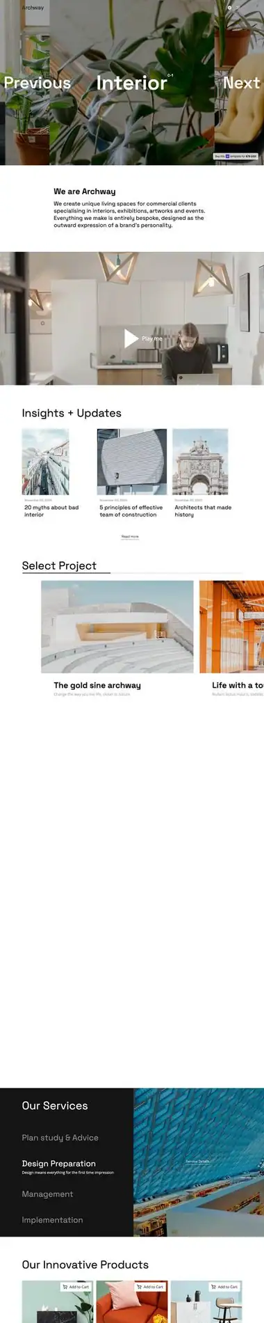 Diseño de página web para construcción y arquitectura