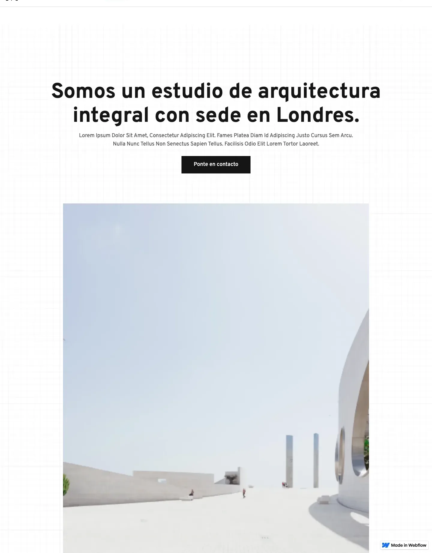 Diseño de página web para construcción y arquitectura