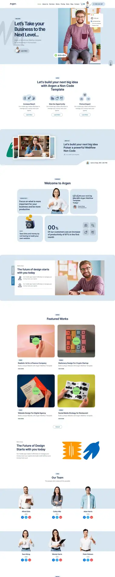Diseño de página web para agencias y estudios