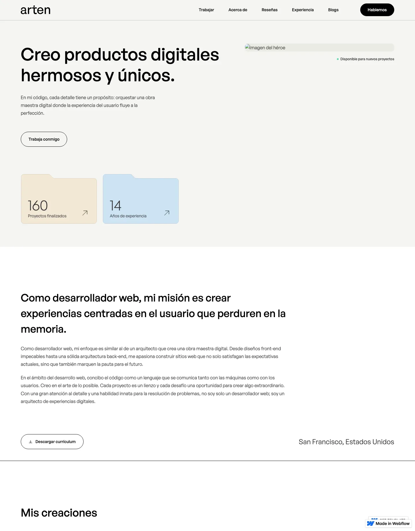 Diseño de página web para agencias y estudios
