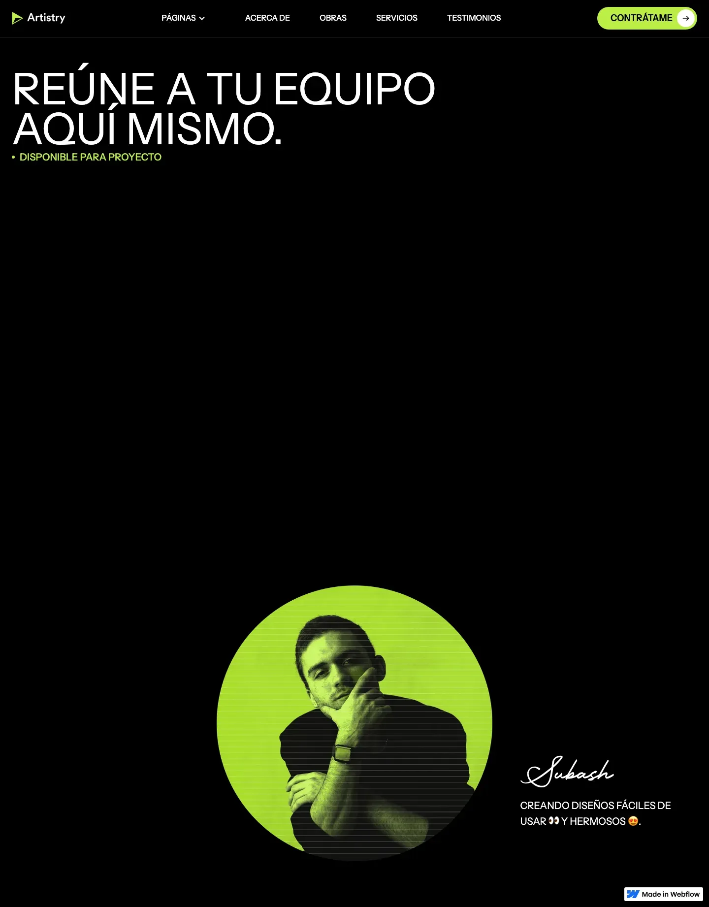 Diseño de página web para agencias y estudios