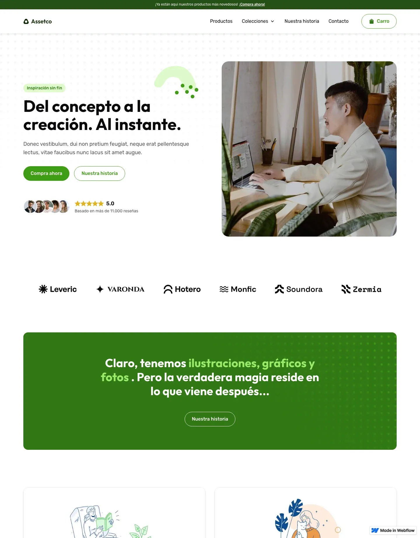 Diseño de página web para agencias y estudios