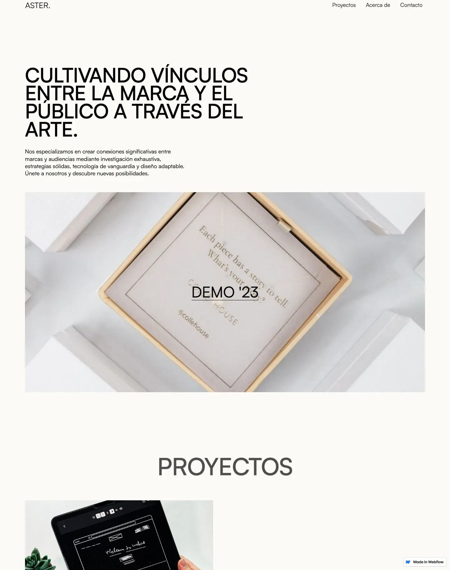 Diseño de página web para agencias y estudios