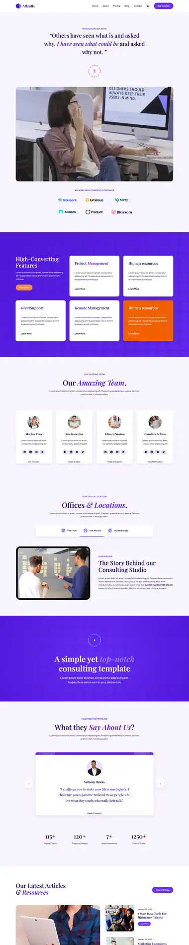 Diseño de página web para consultoría y coaching