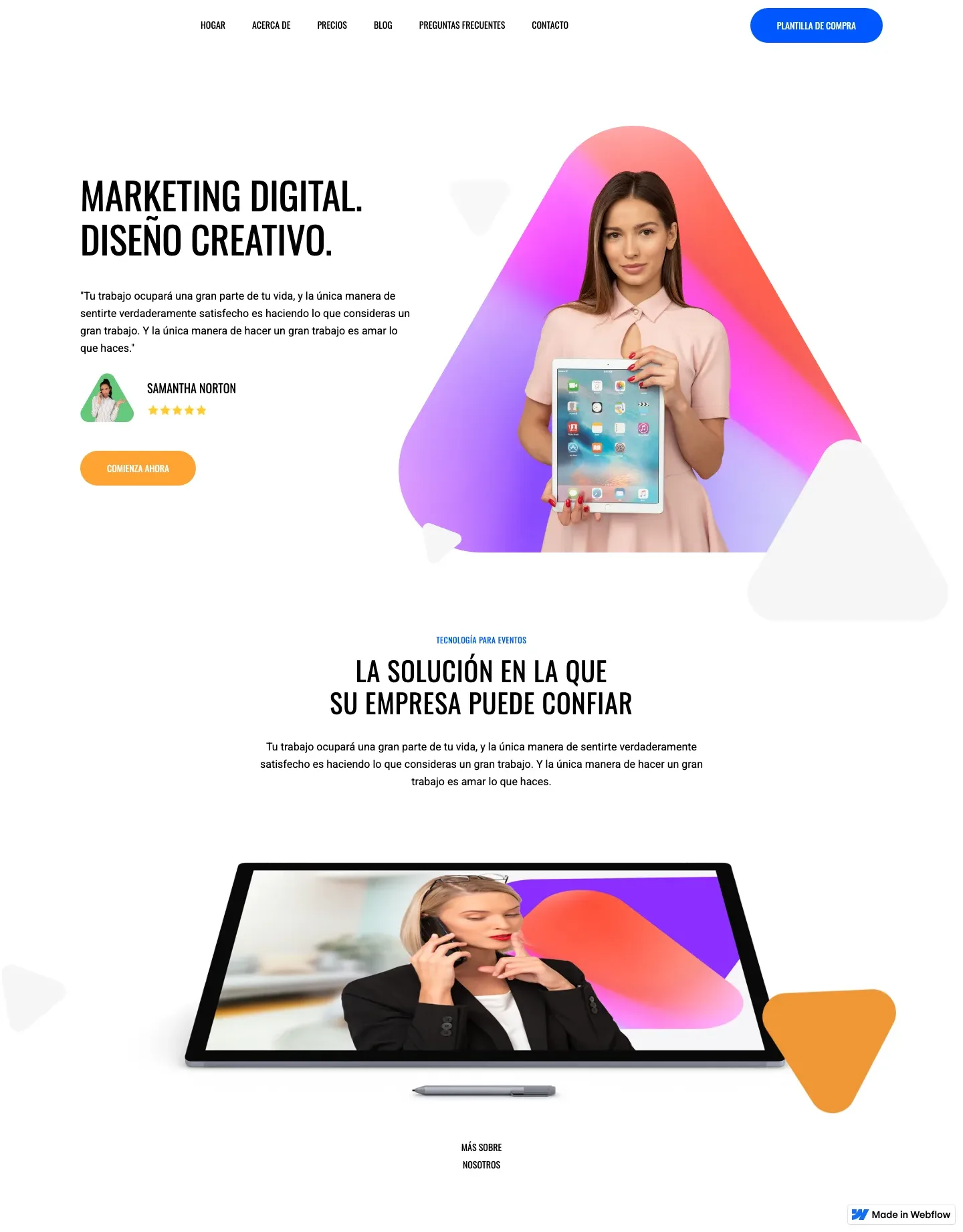 Diseño de página web para agencias y estudios