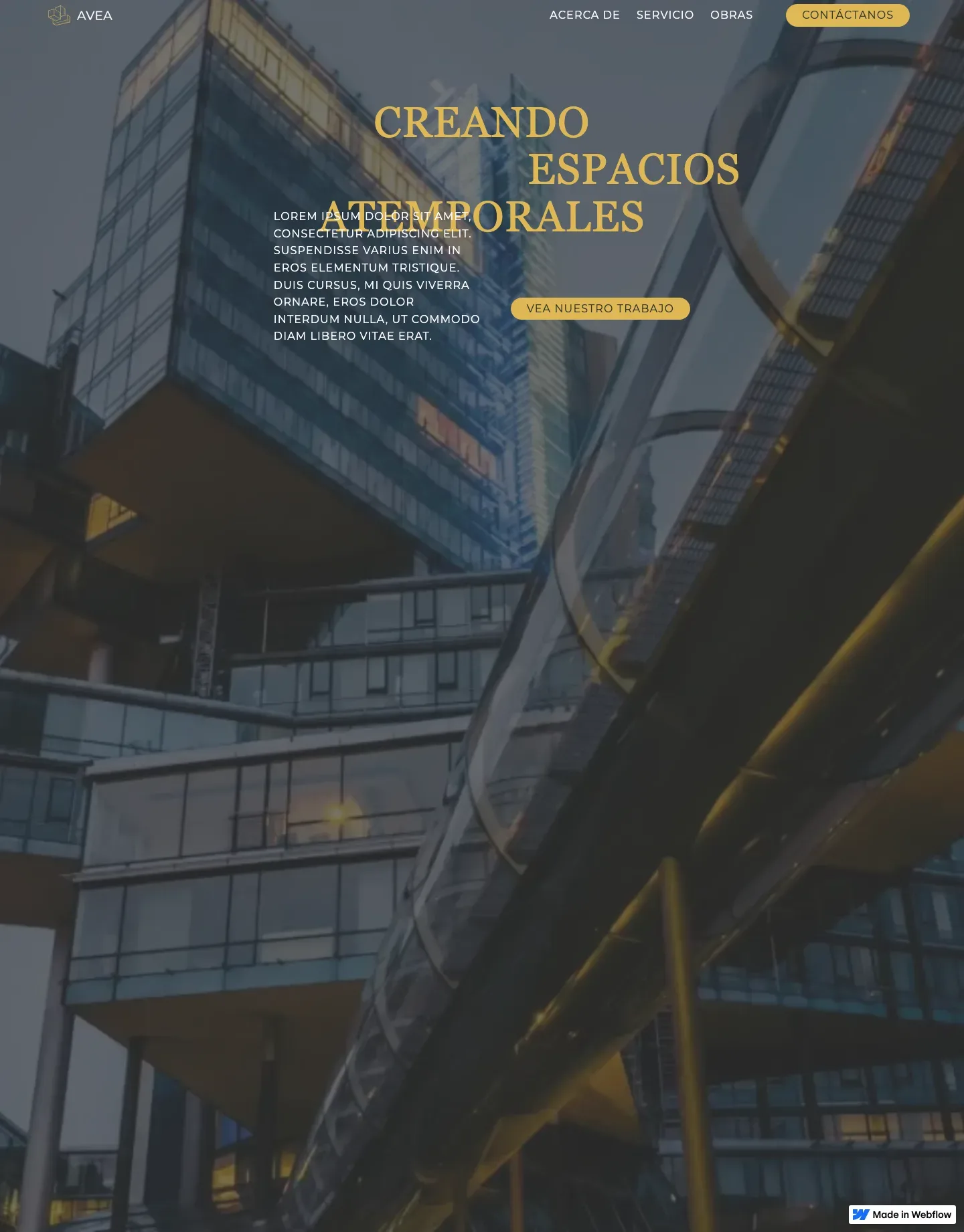 Diseño de página web para construcción y arquitectura