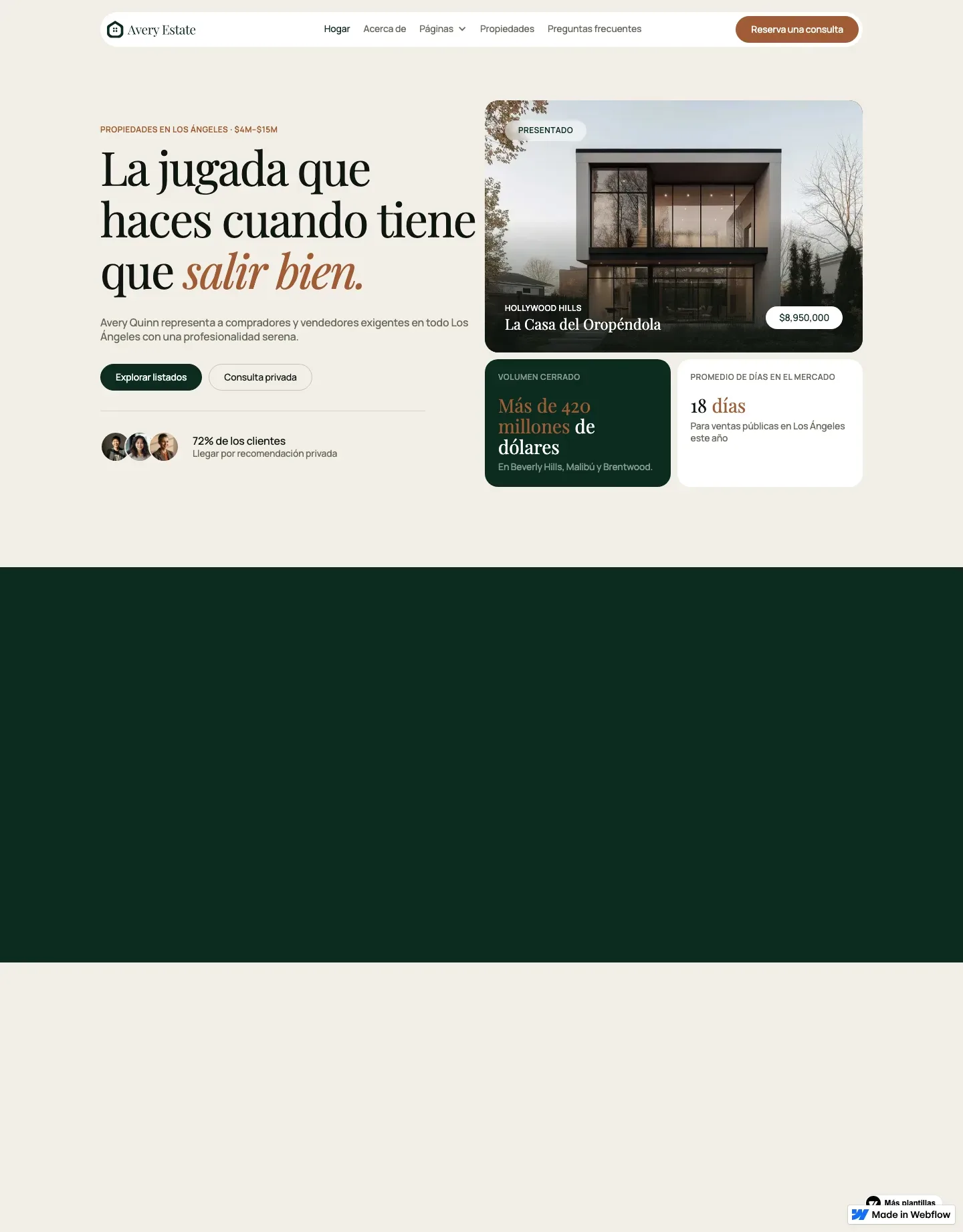 Diseño de página web para inmobiliarias