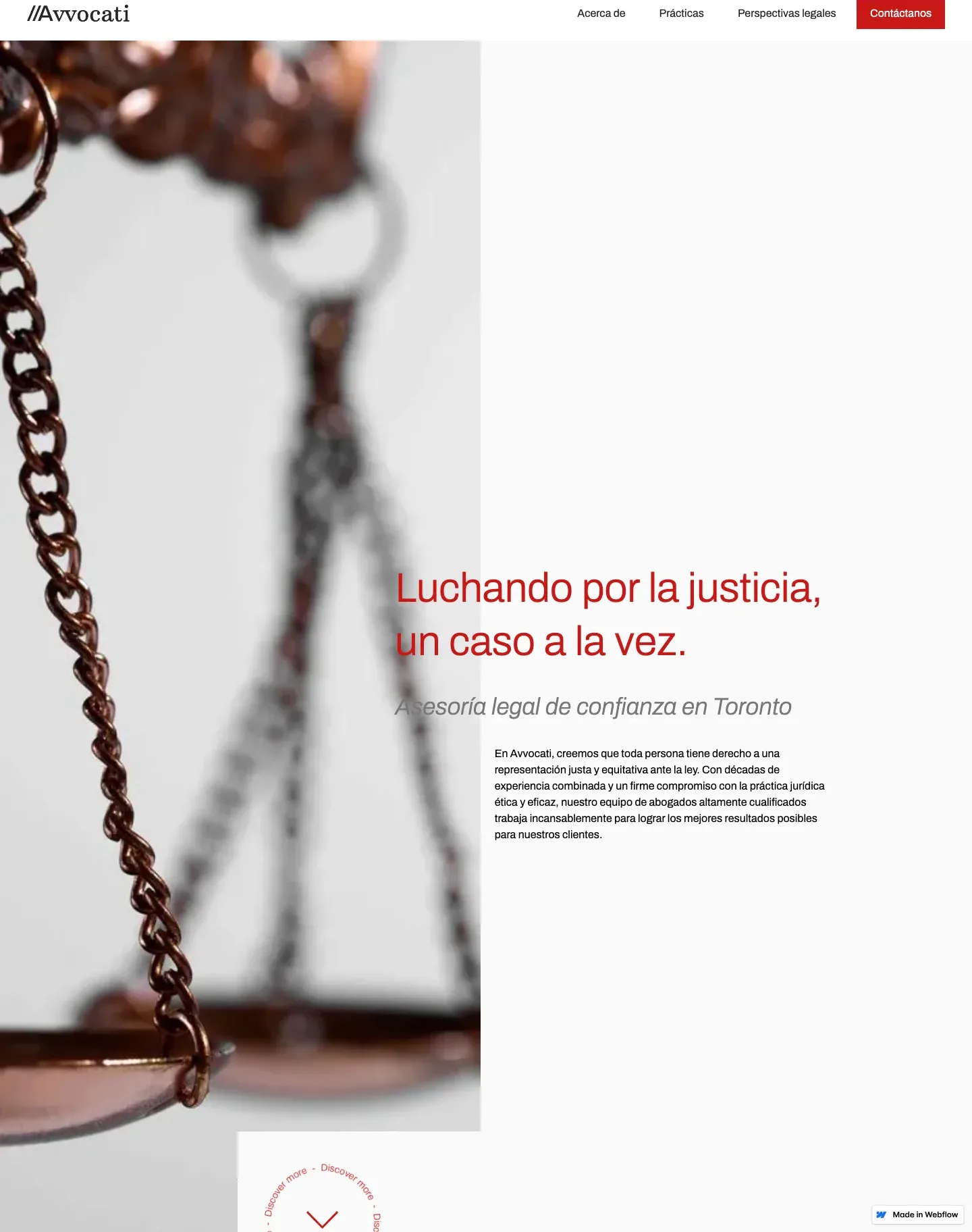 Diseño de página web para abogados